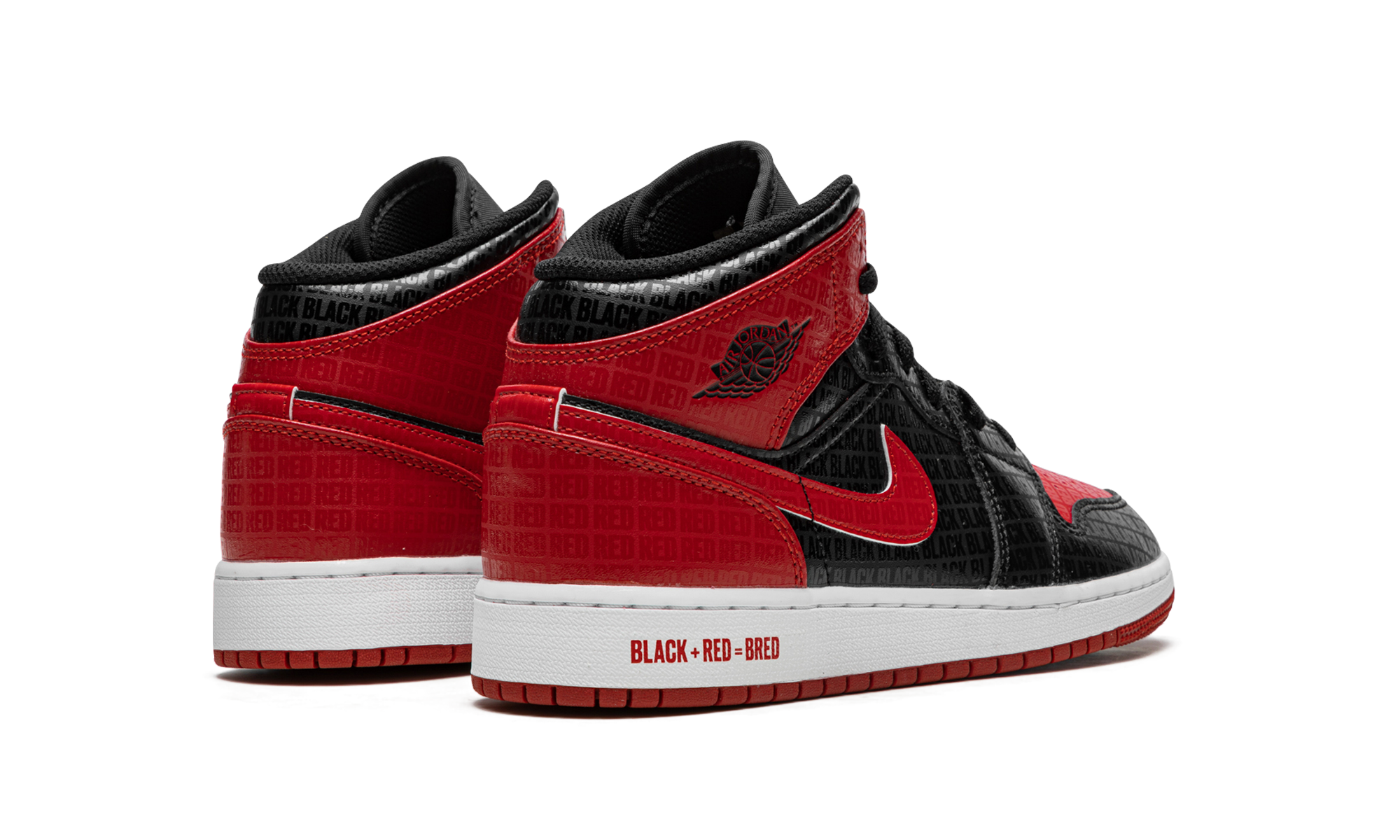 Air Jordan 1 Mid Bred Text - resellguru.app