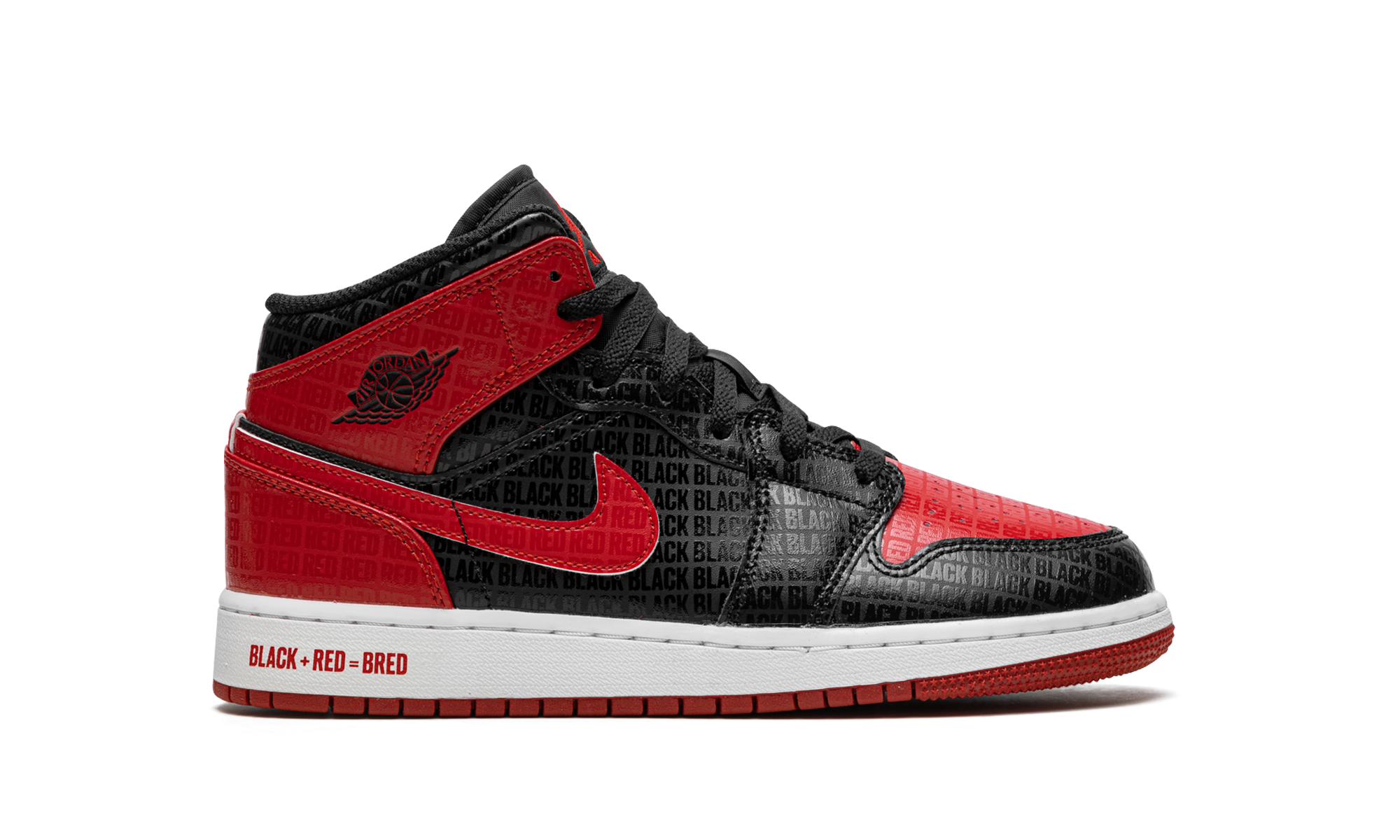 Air Jordan 1 Mid Bred Text - resellguru.app
