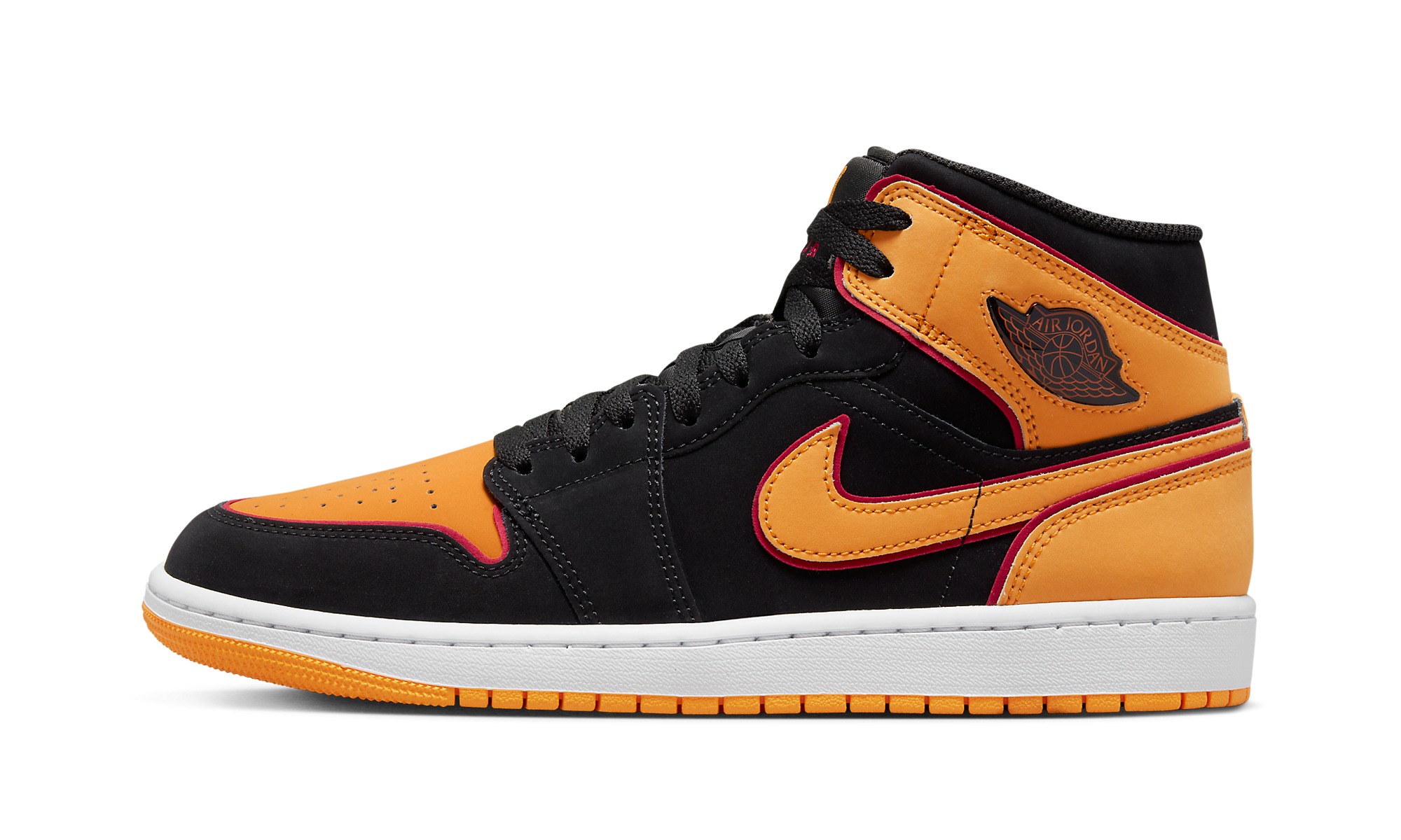 Air Jordan 1 Mid Fat Tongue Black Orange - resellguru.app