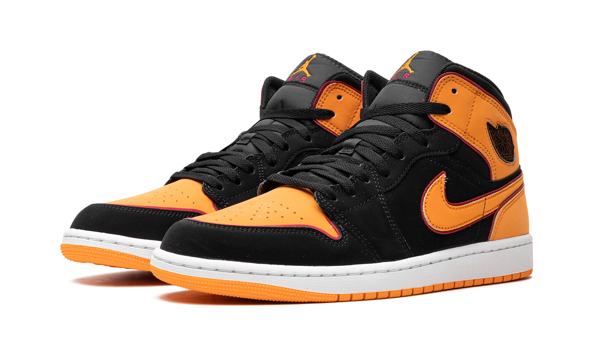 Air Jordan 1 Mid Fat Tongue Black Orange - resellguru.app