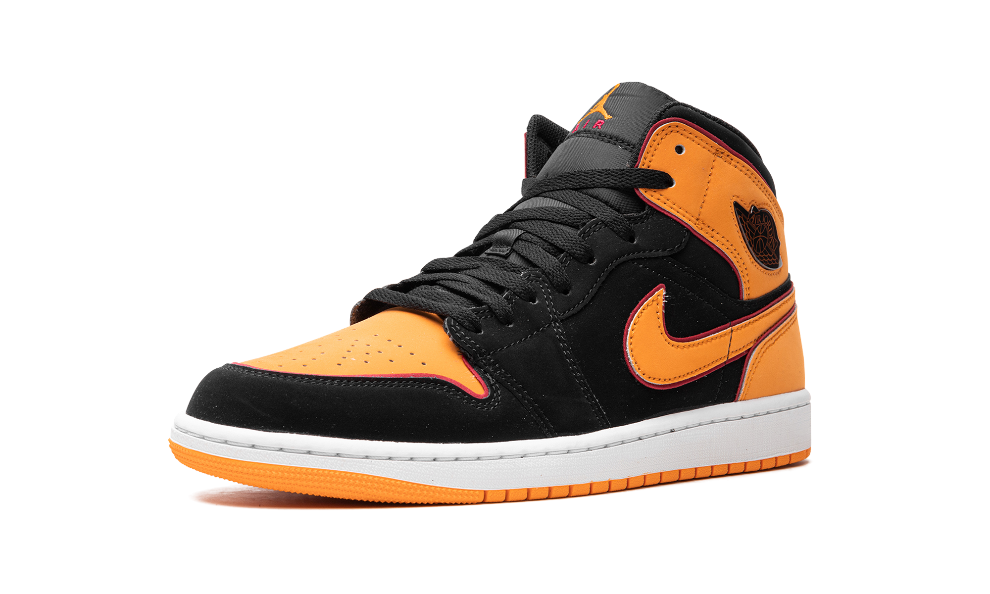 Air Jordan 1 Mid Fat Tongue Black Orange - resellguru.app