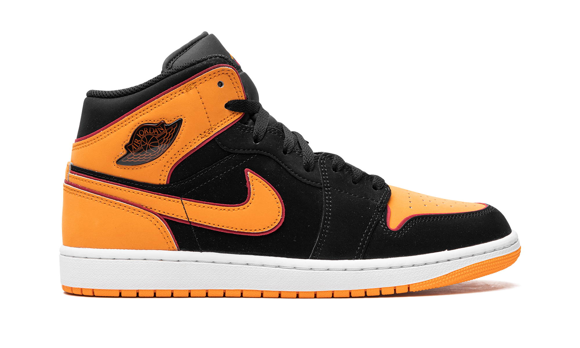 Air Jordan 1 Mid Fat Tongue Black Orange - resellguru.app