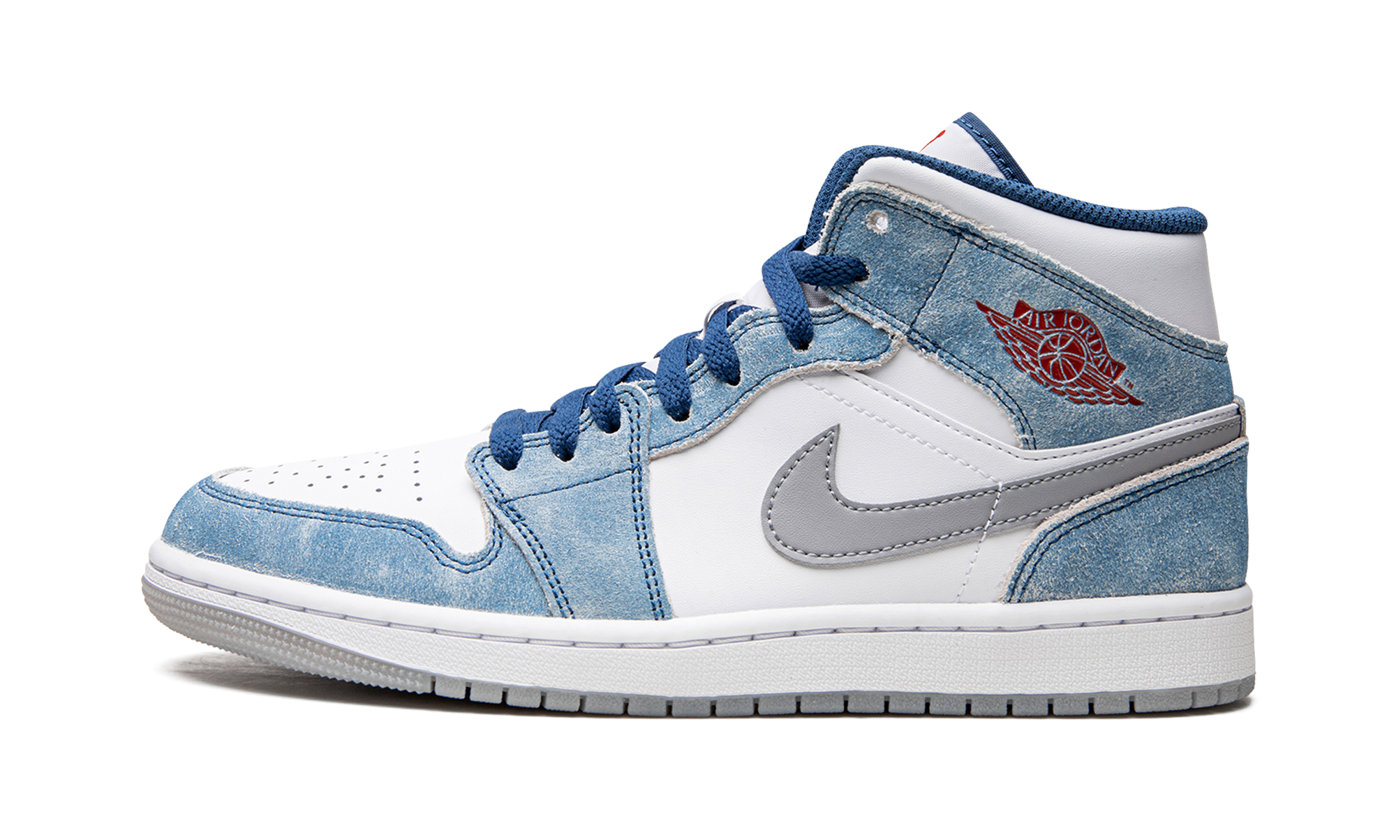 Air Jordan 1 Mid French Blue Fire Red - resellguru.app