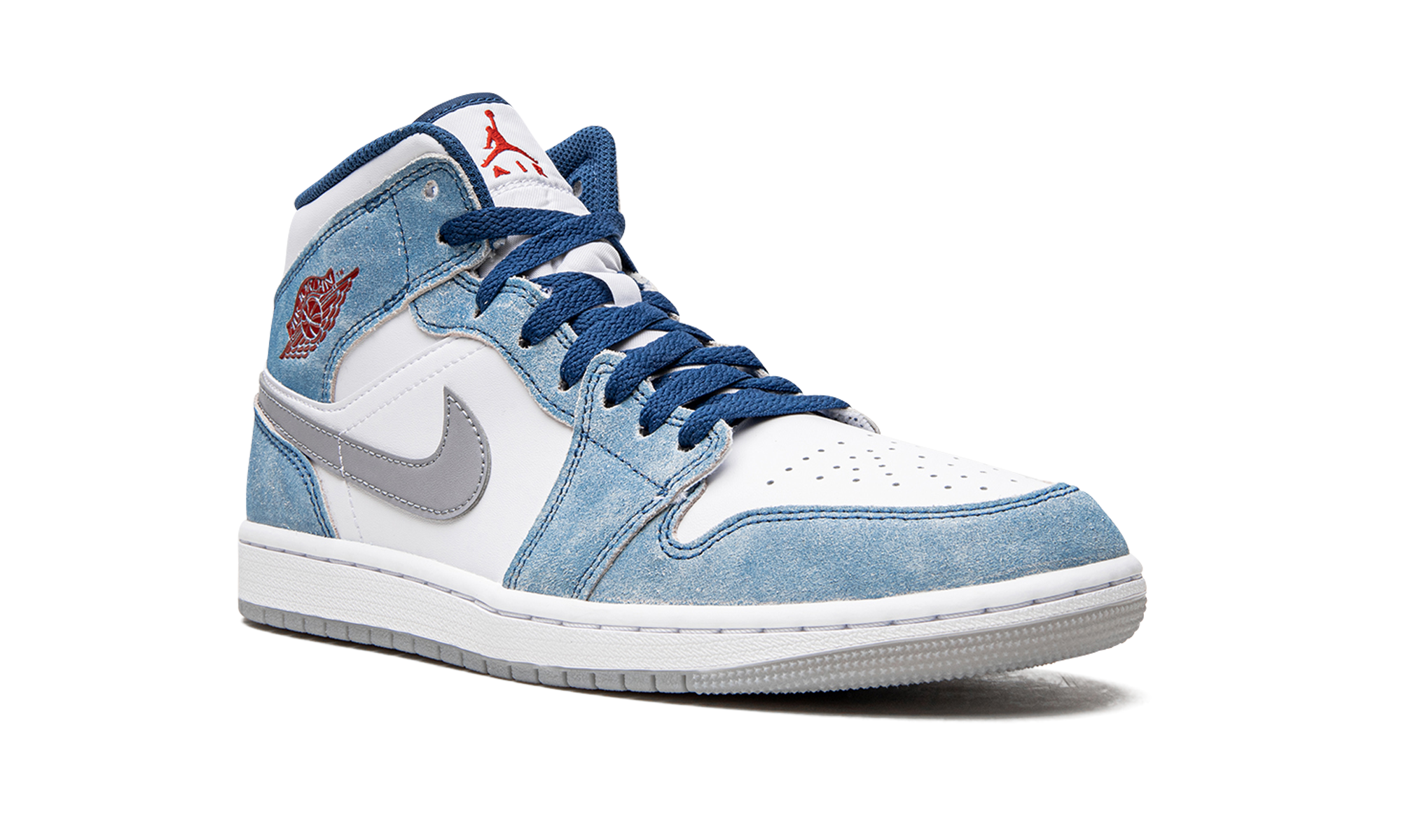 Air Jordan 1 Mid French Blue Fire Red - resellguru.app