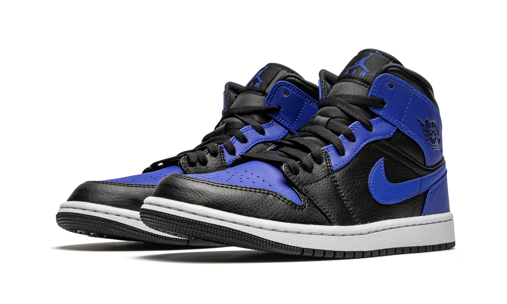 Air Jordan 1 Mid Hyper Royal Tumbled Leather - resellguru.app