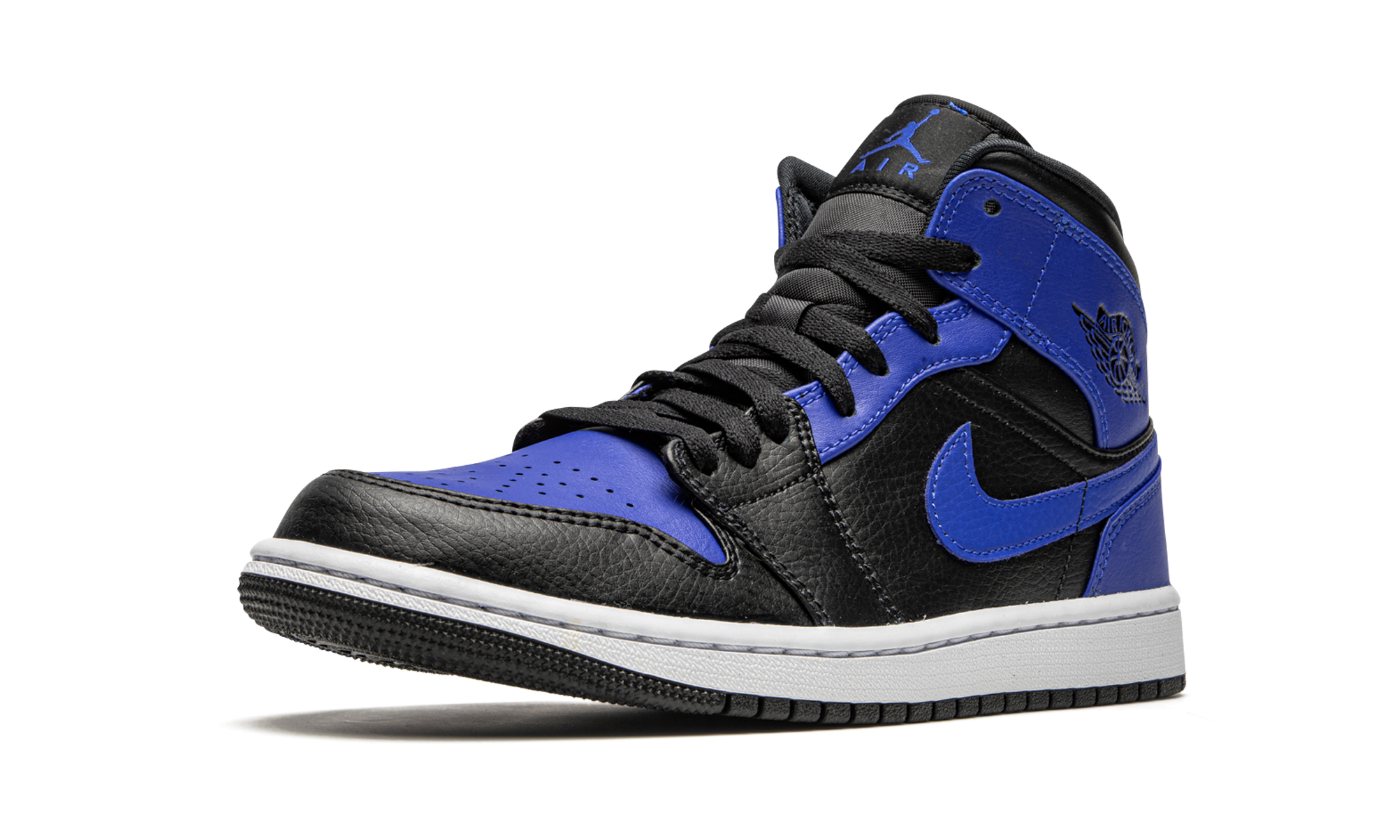 Air Jordan 1 Mid Hyper Royal Tumbled Leather - resellguru.app