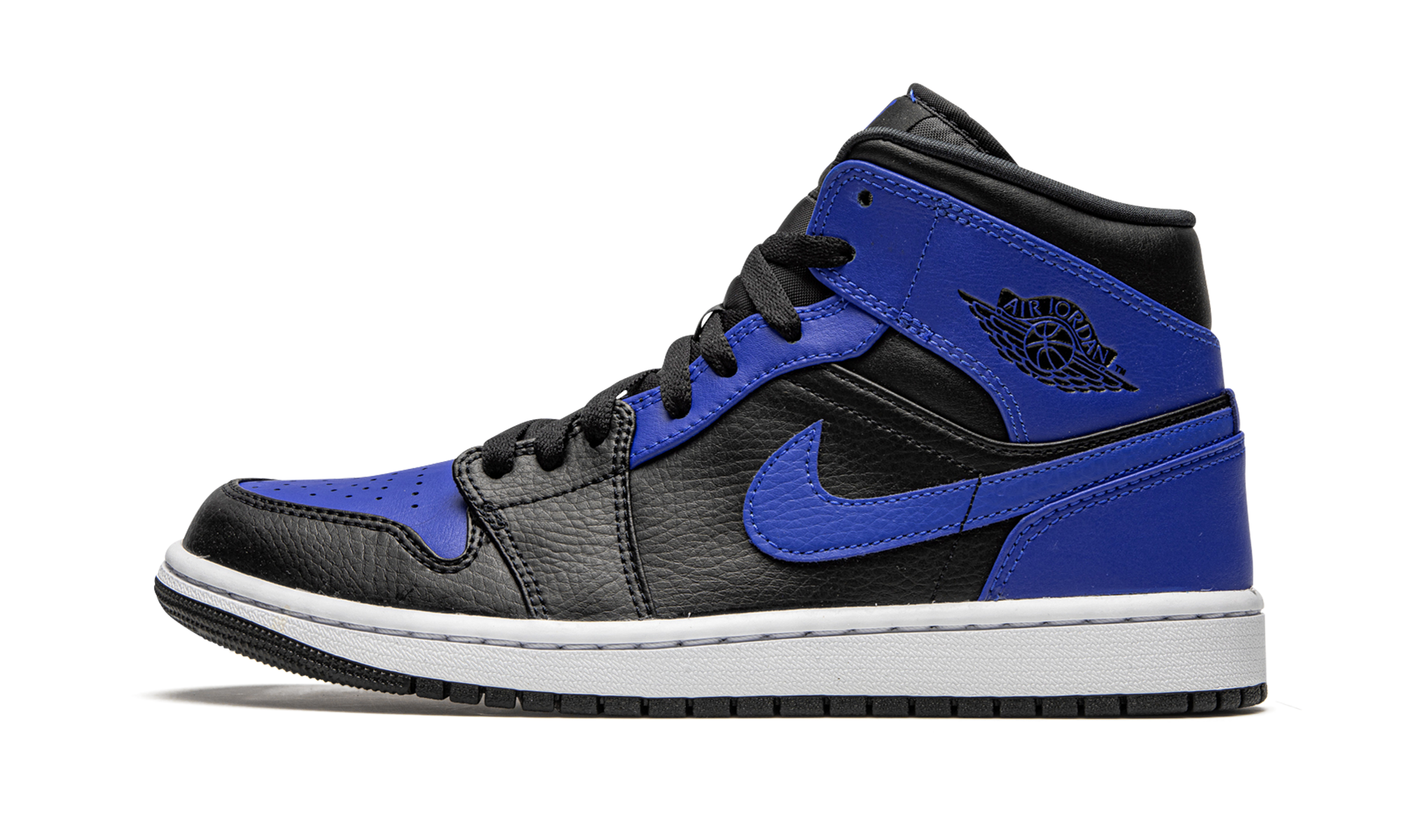 Air Jordan 1 Mid Hyper Royal Tumbled Leather - resellguru.app