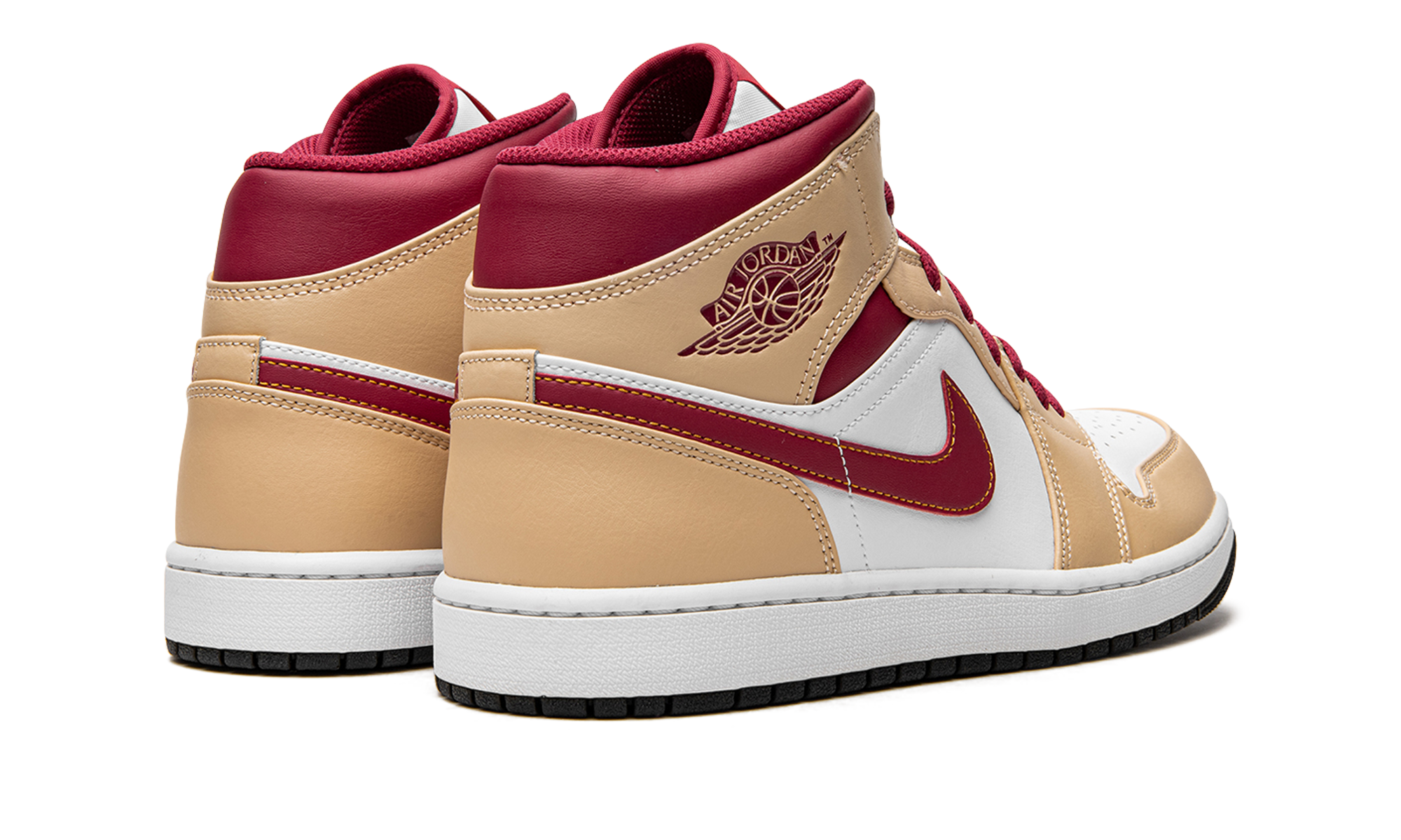 Air Jordan 1 Mid Light Curry Cardinal - resellguru.app