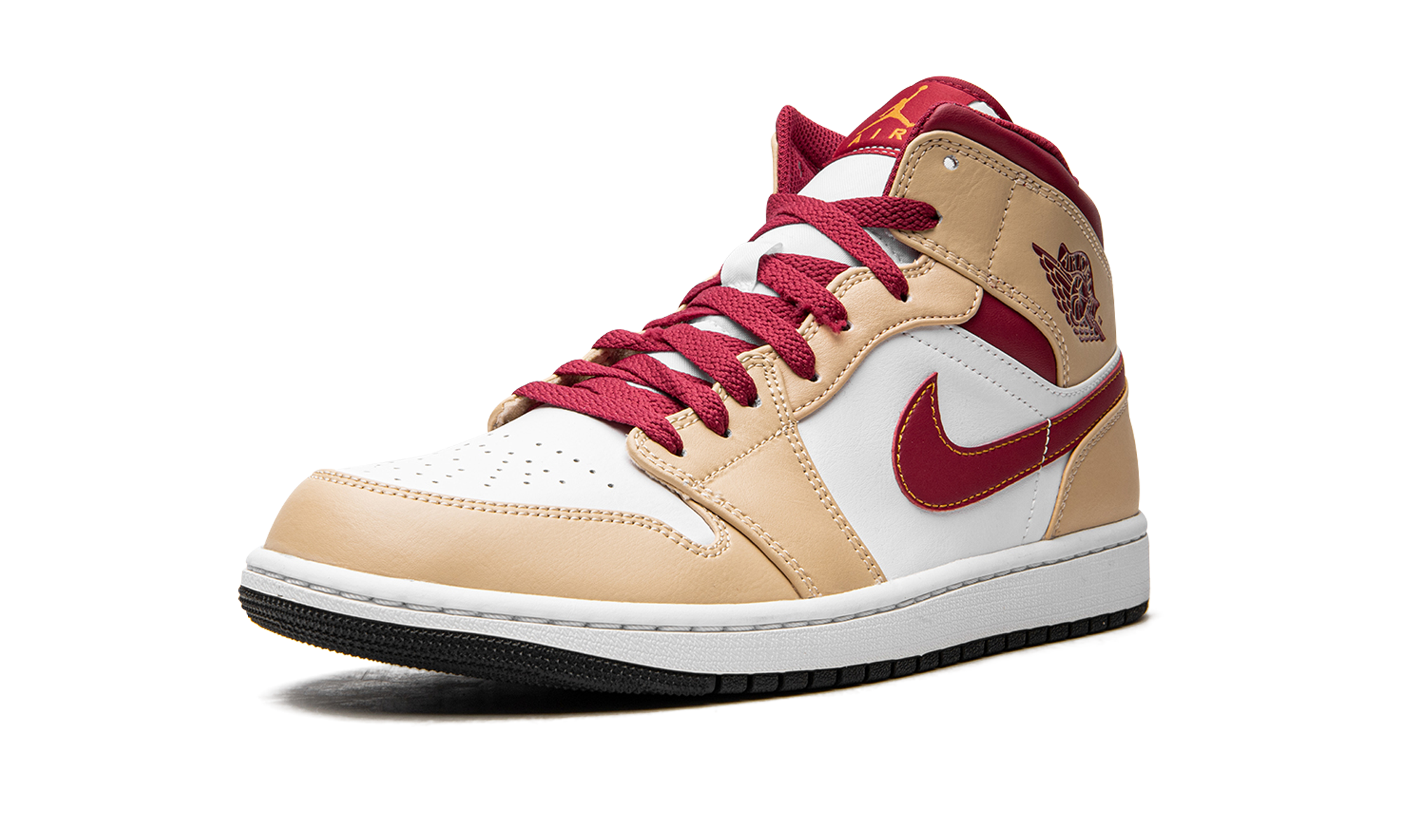 Air Jordan 1 Mid Light Curry Cardinal - resellguru.app