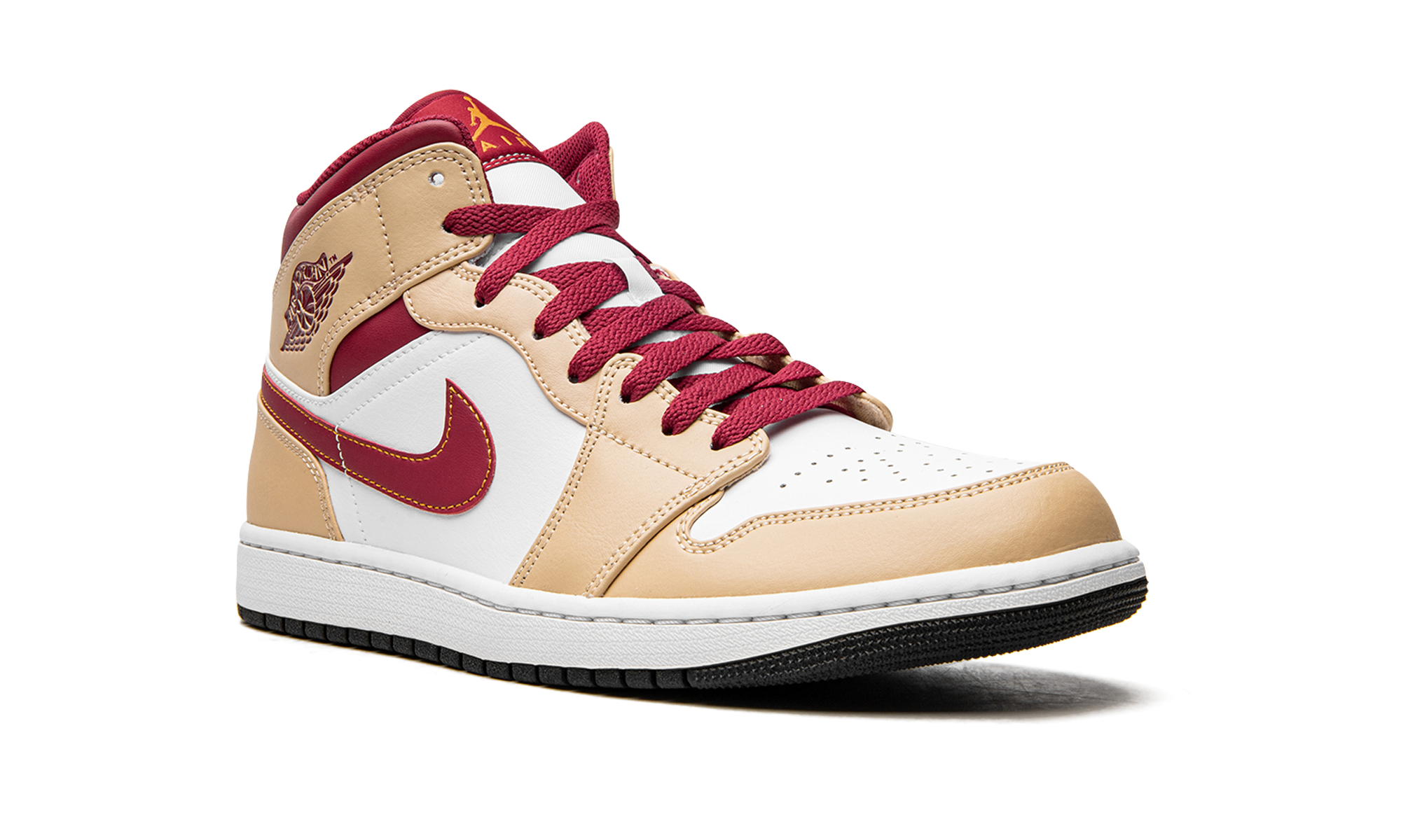 Air Jordan 1 Mid Light Curry Cardinal - resellguru.app