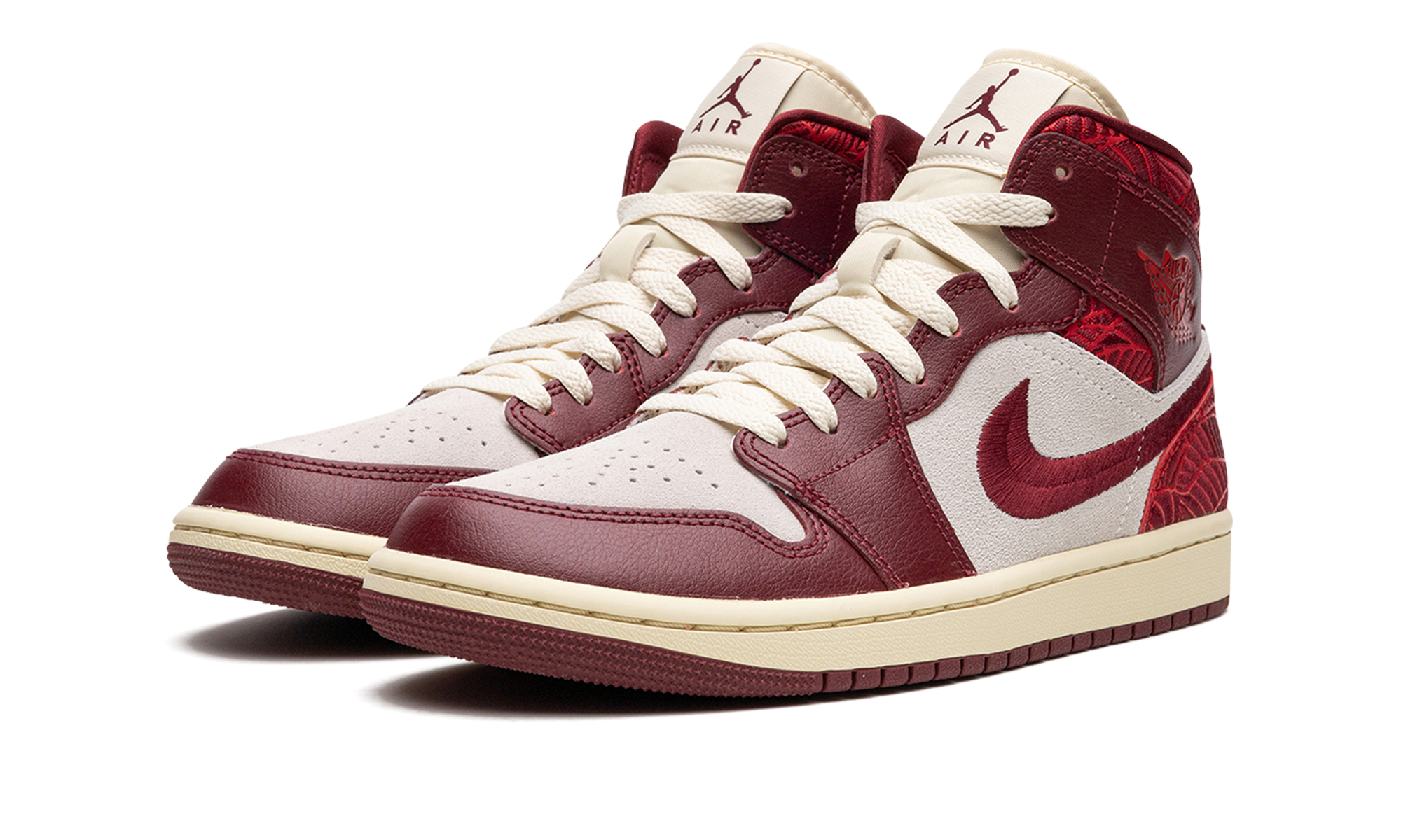 Air Jordan 1 Mid SE Tiki Leaf Team Red - resellguru.app
