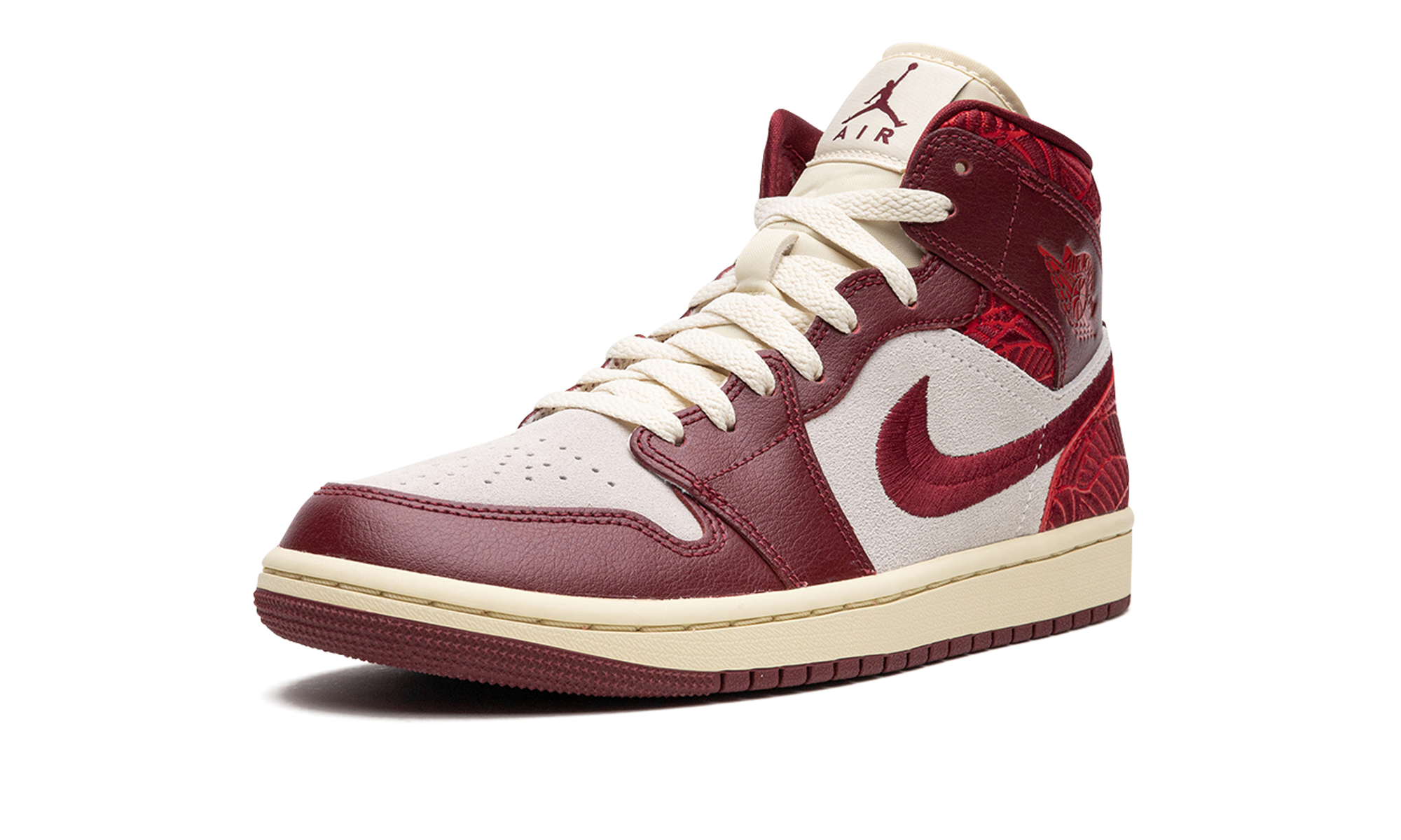 Air Jordan 1 Mid SE Tiki Leaf Team Red - resellguru.app