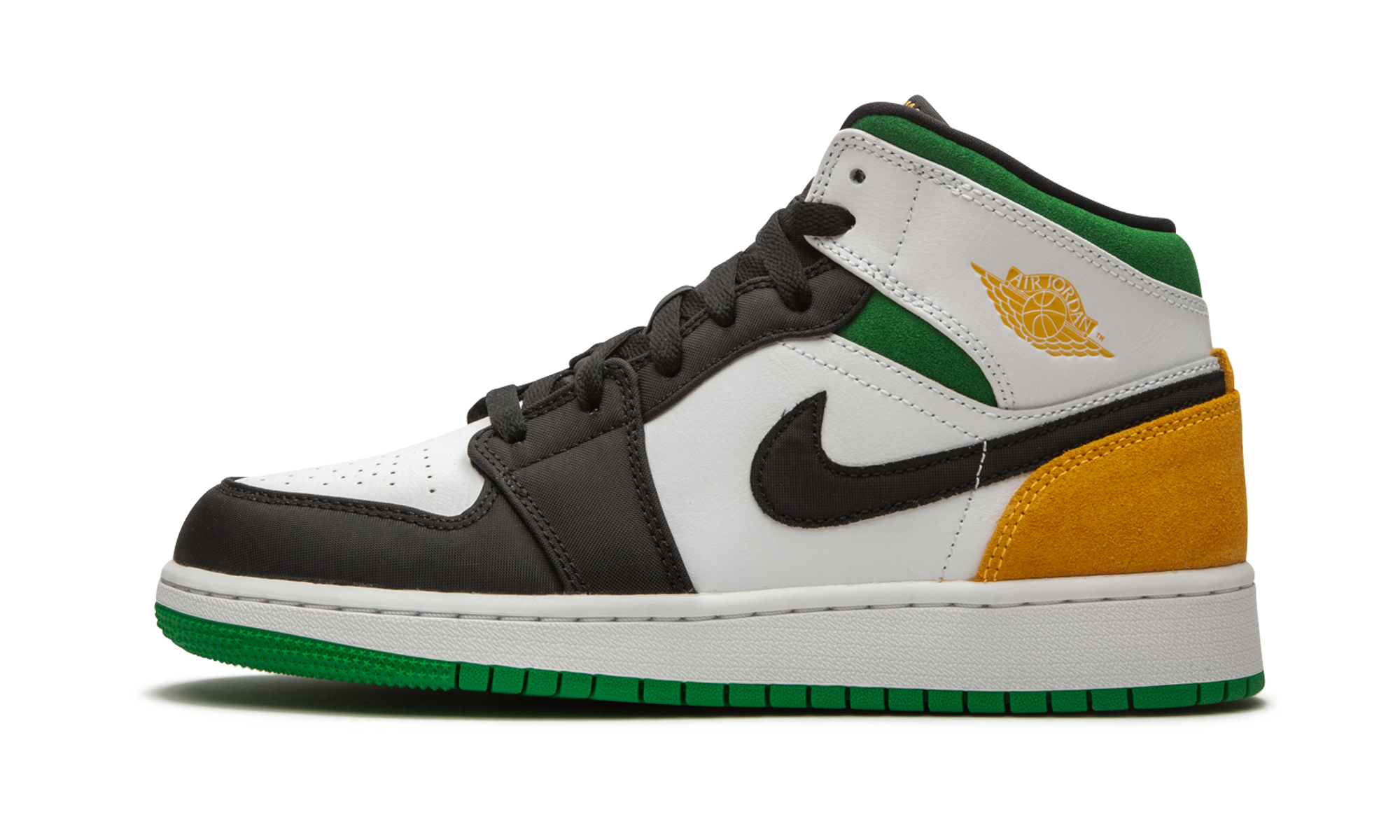 Air Jordan 1 Mid SE White Laser Orange Lucky Green - resellguru.app
