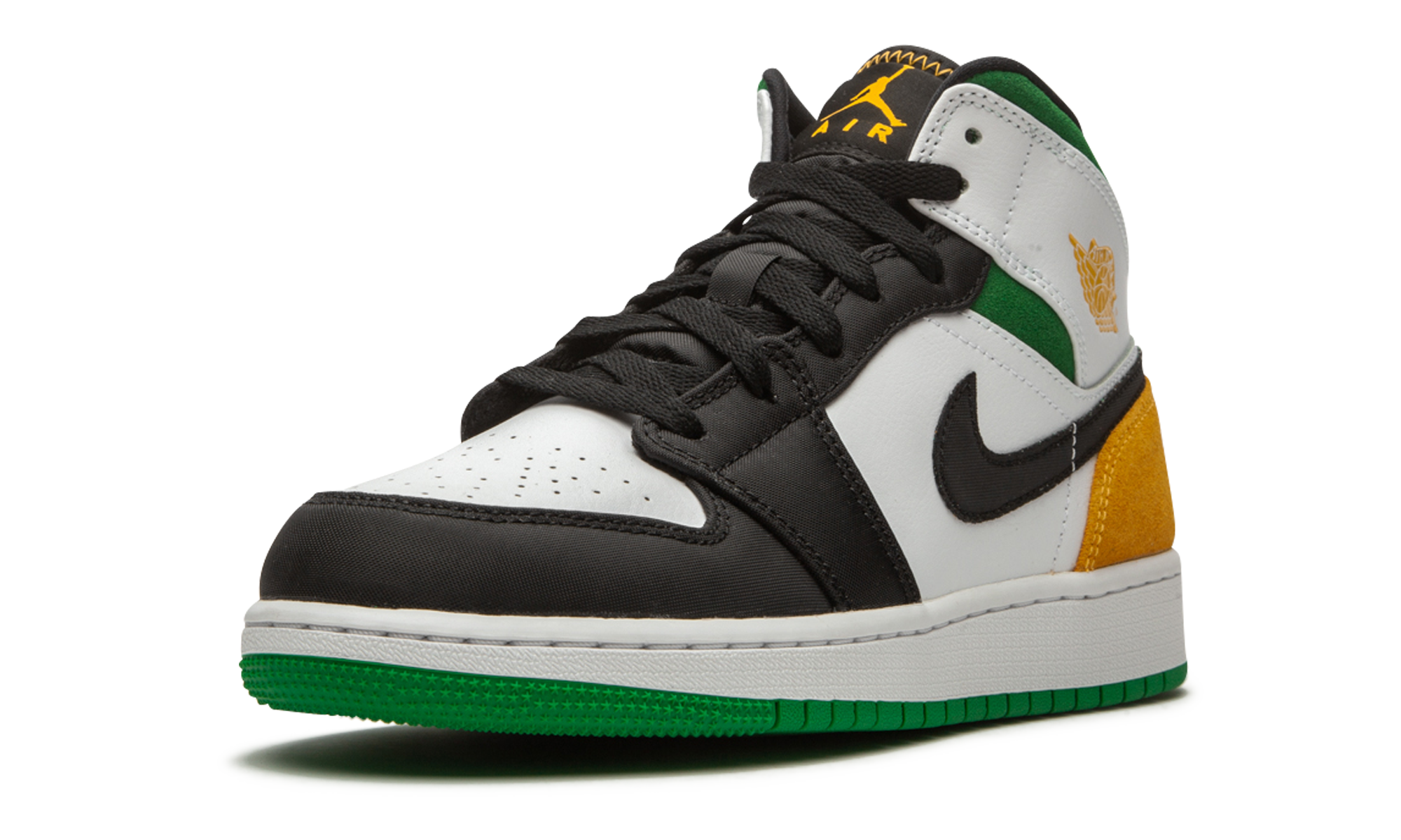 Air Jordan 1 Mid SE White Laser Orange Lucky Green - resellguru.app