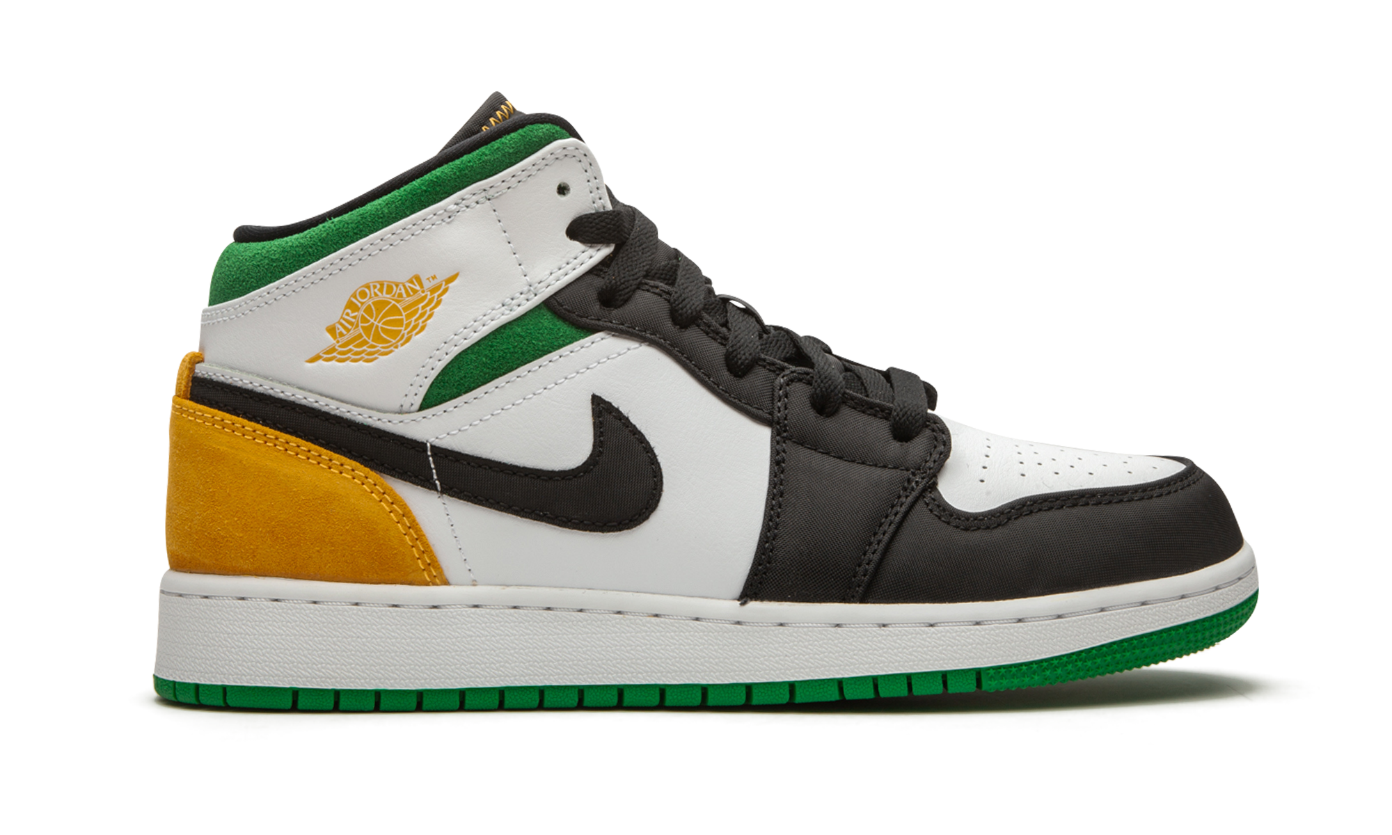 Air Jordan 1 Mid SE White Laser Orange Lucky Green - resellguru.app