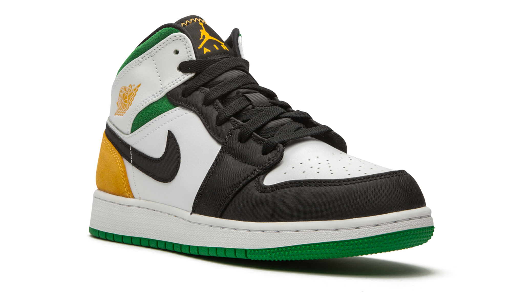 Air Jordan 1 Mid SE White Laser Orange Lucky Green - resellguru.app