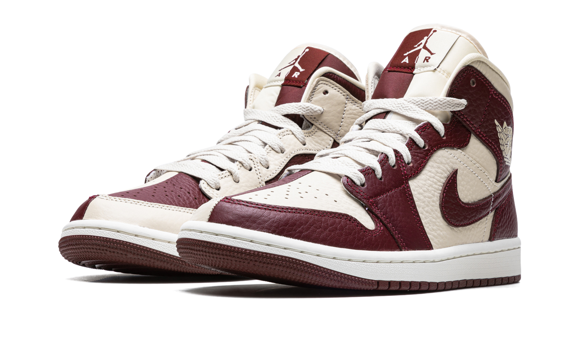 Air Jordan 1 Mid SE Split Beach Cherrywood Red - resellguru.app