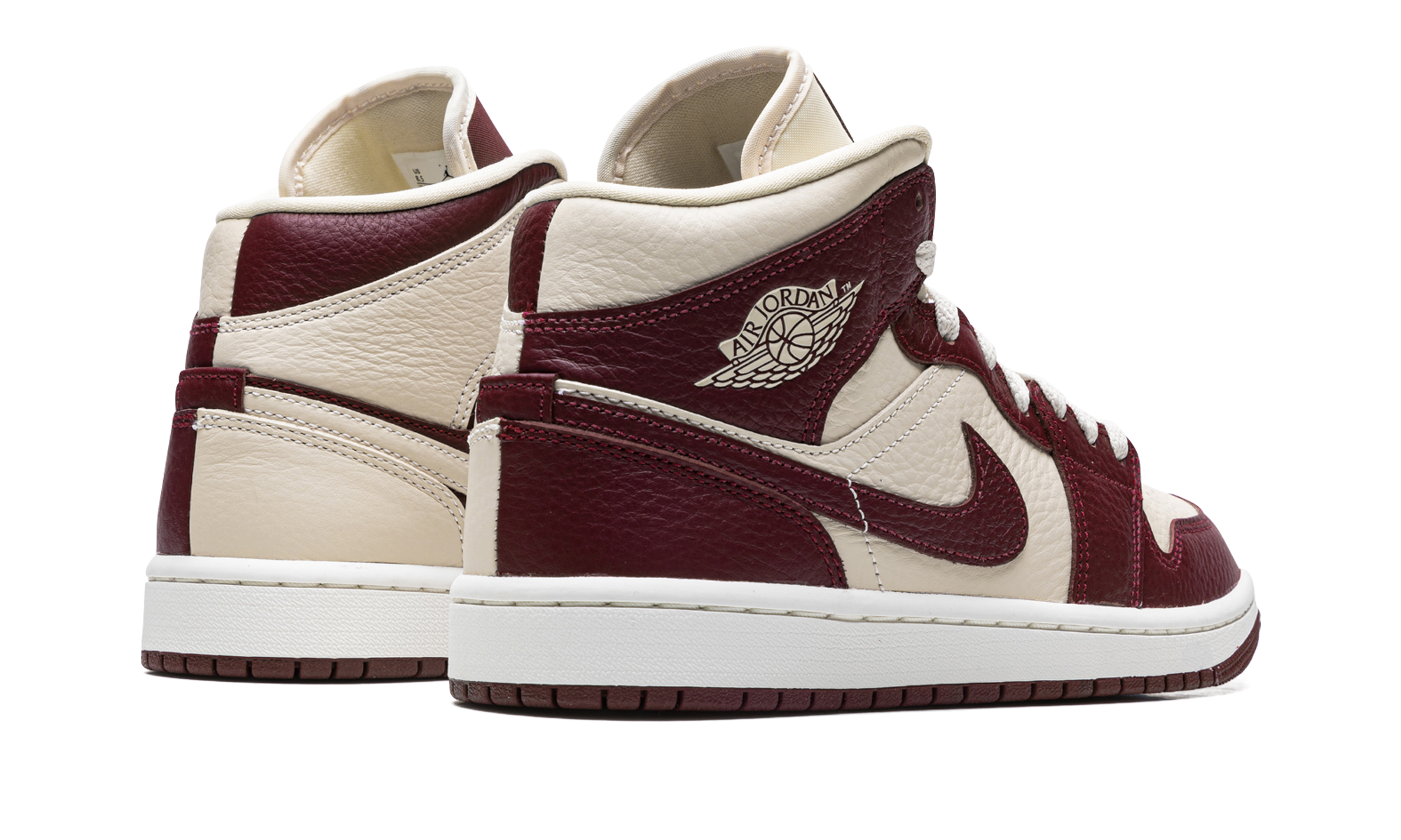 Air Jordan 1 Mid SE Split Beach Cherrywood Red - resellguru.app