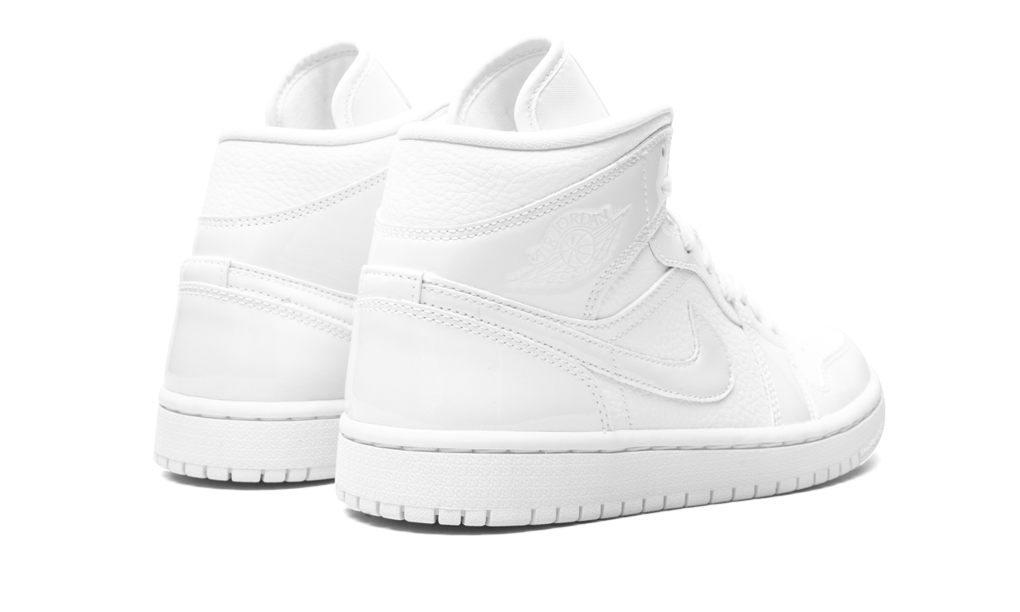 Air Jordan 1 Mid Triple White Patent Swoosh - resellguru.app