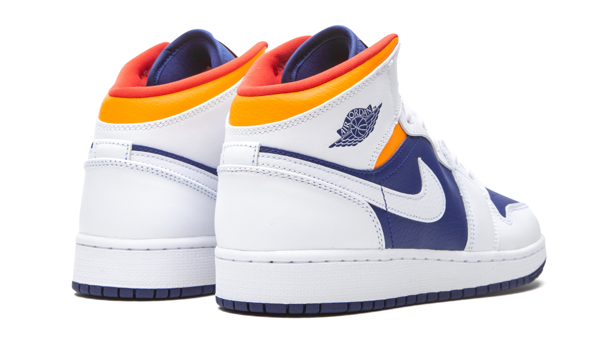 Air Jordan 1 Mid White Laser Orange Deep Royal Blue - resellguru.app