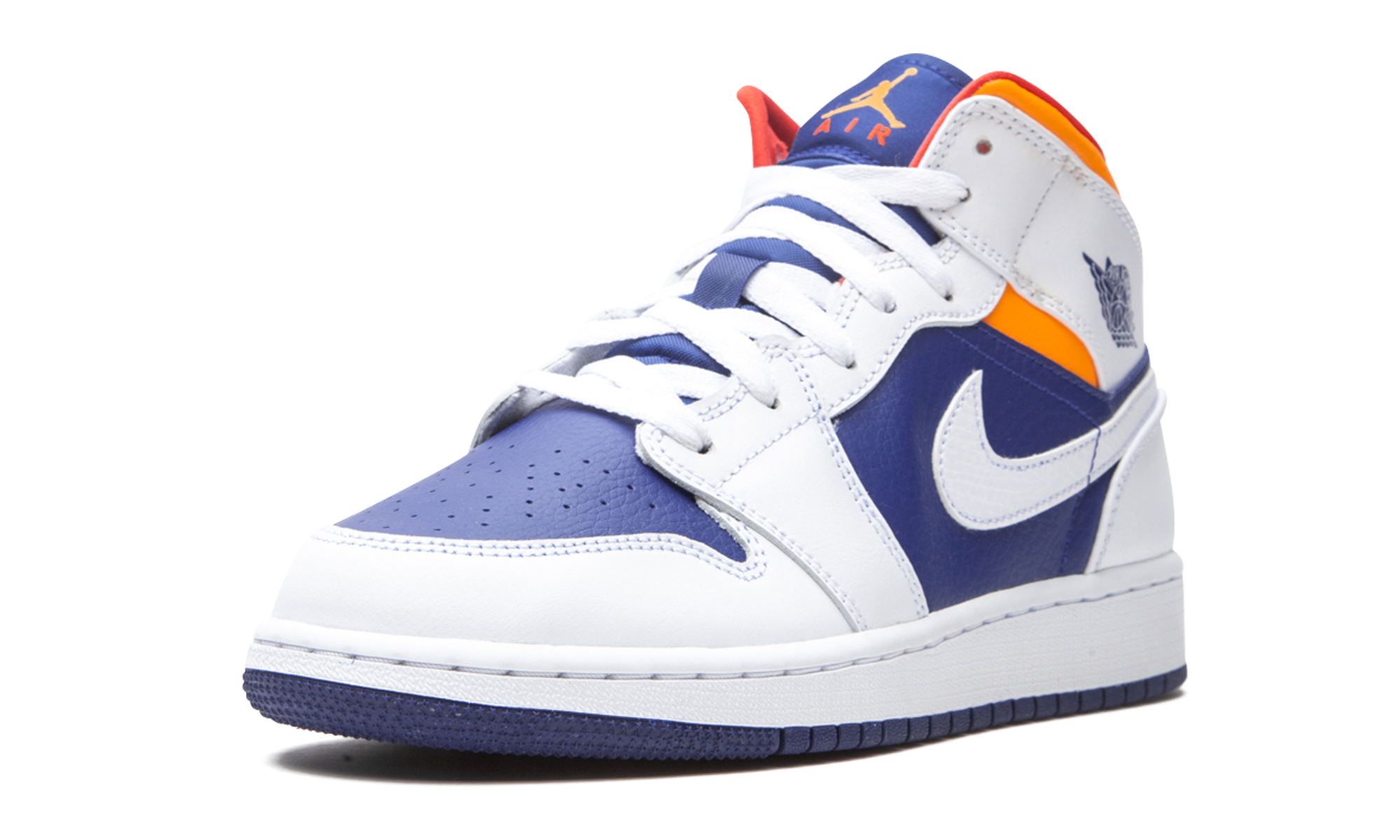 Air Jordan 1 Mid White Laser Orange Deep Royal Blue - resellguru.app