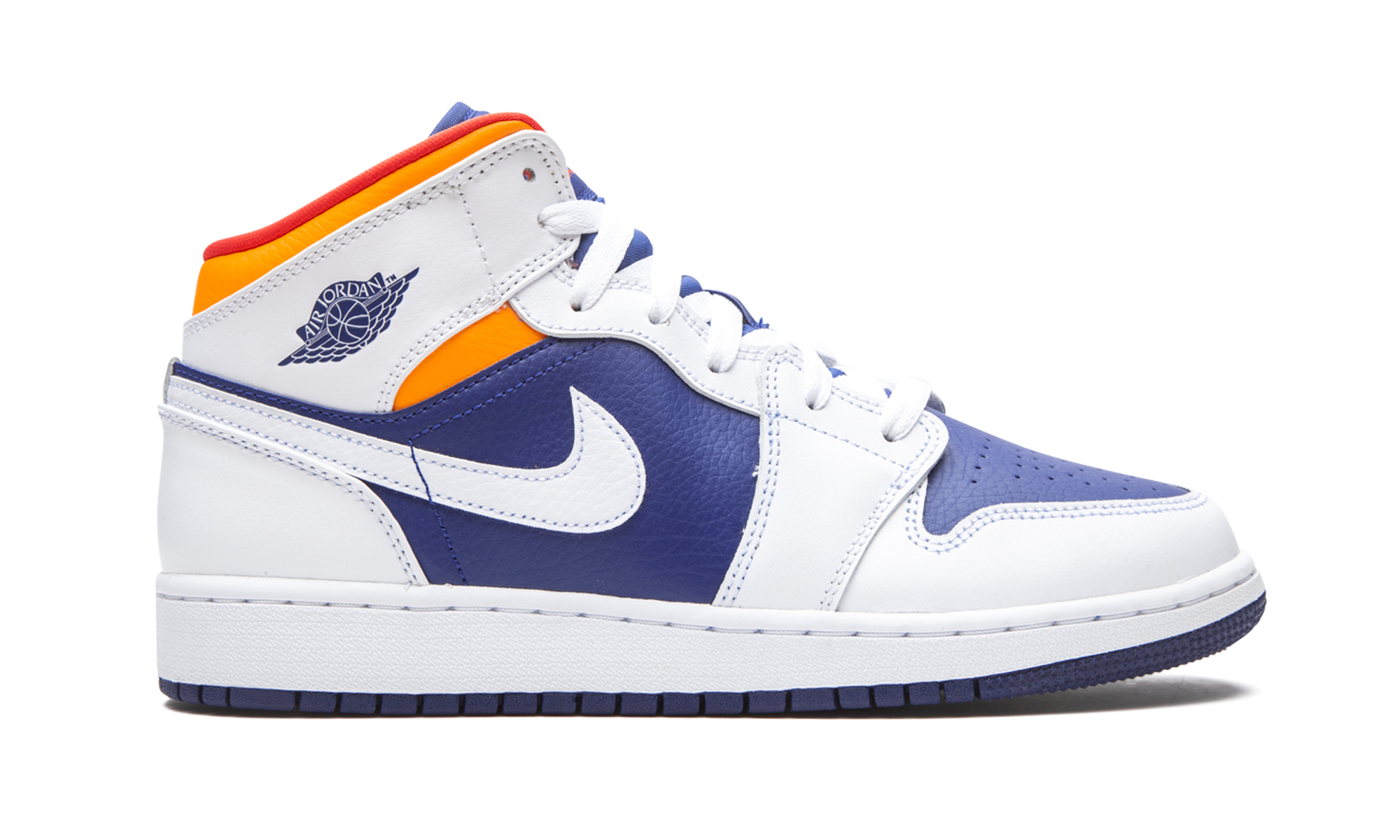 Air Jordan 1 Mid White Laser Orange Deep Royal Blue - resellguru.app