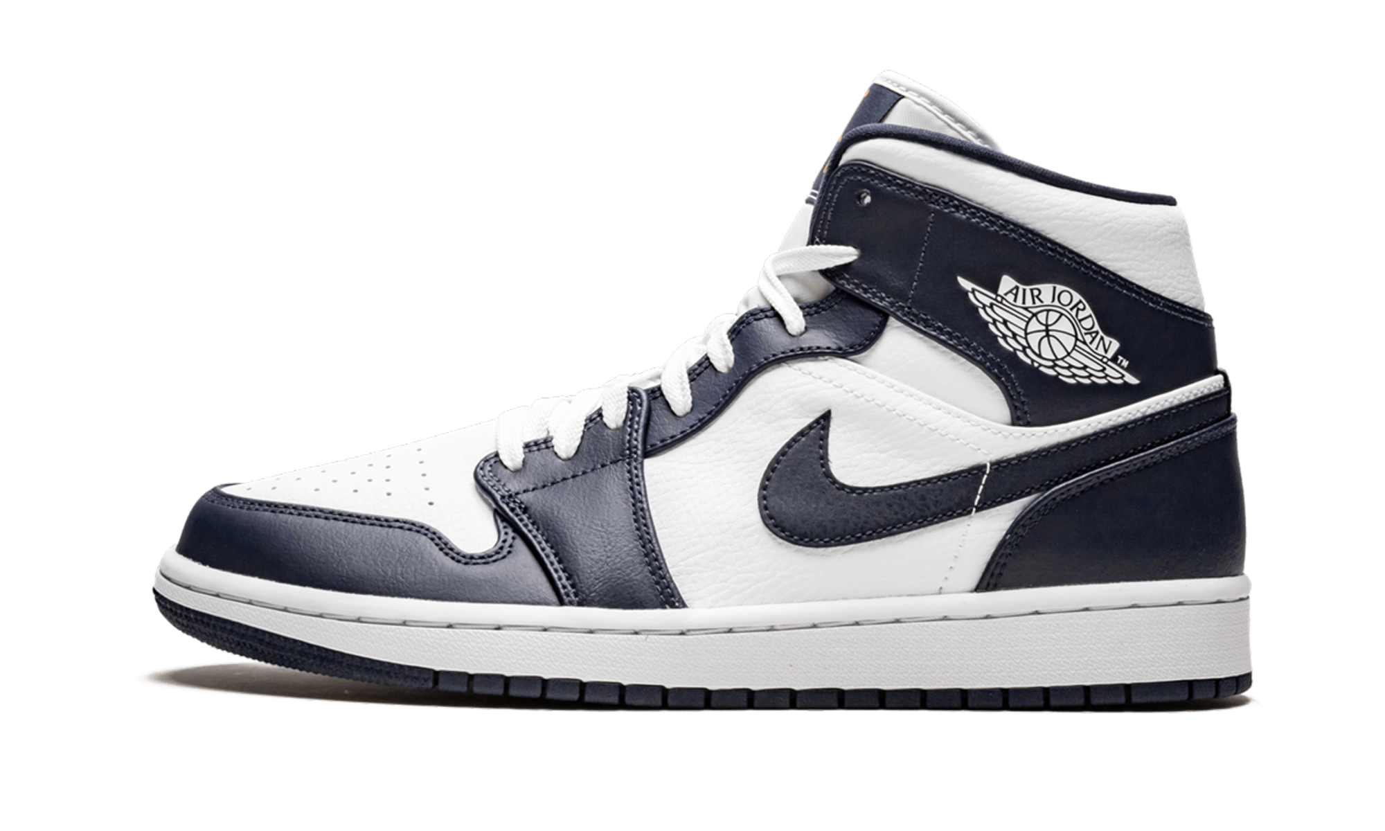 Air Jordan 1 Mid White Metallic Gold Obsidian - resellguru.app