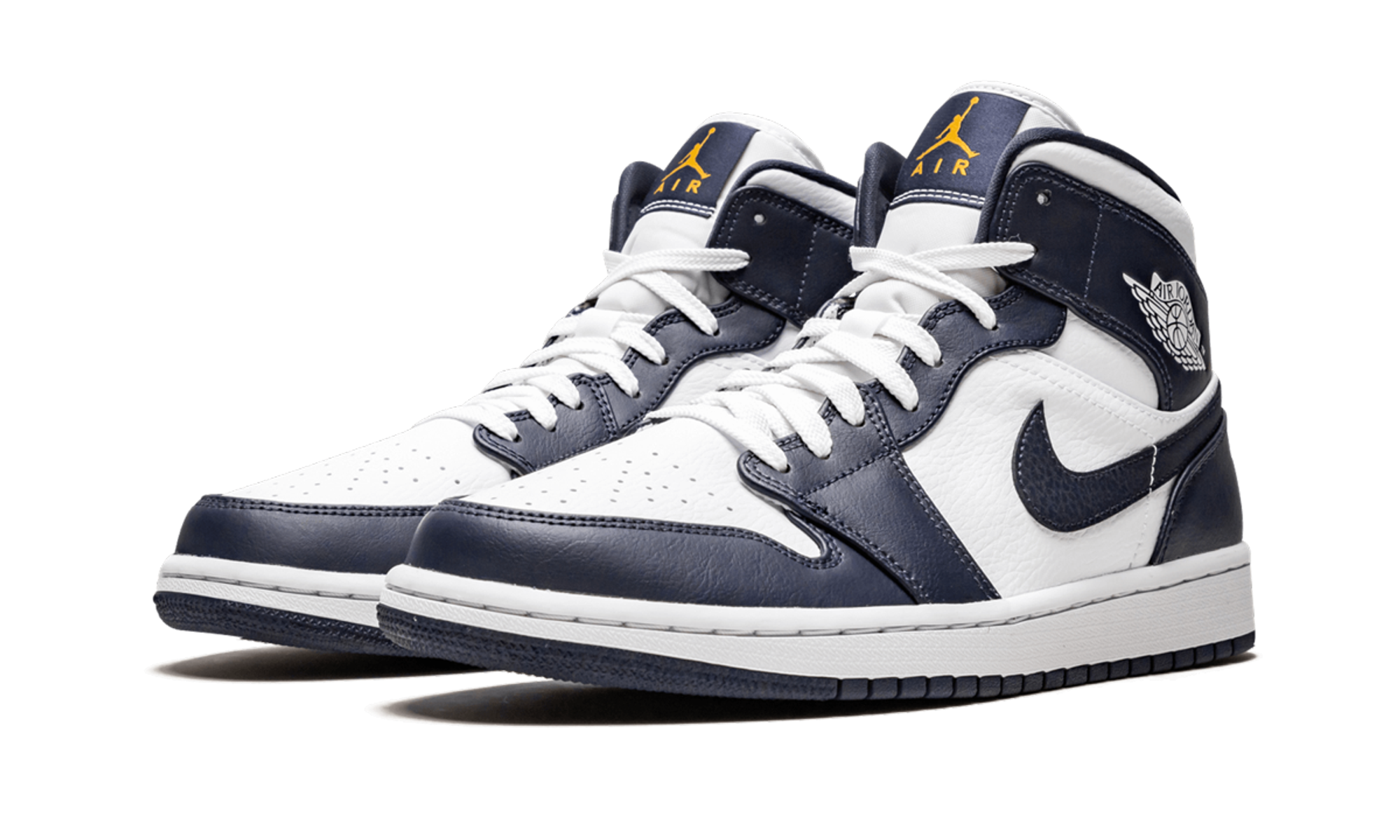 Air Jordan 1 Mid White Metallic Gold Obsidian - resellguru.app