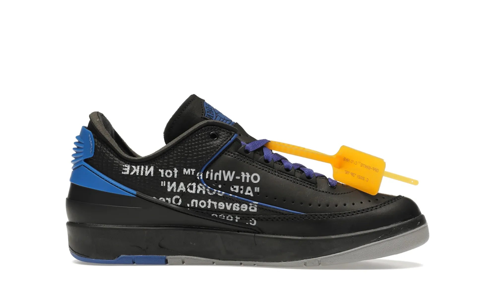 Air Jordan 2 Retro Low SP Off-White Black Blue - resellguru.app