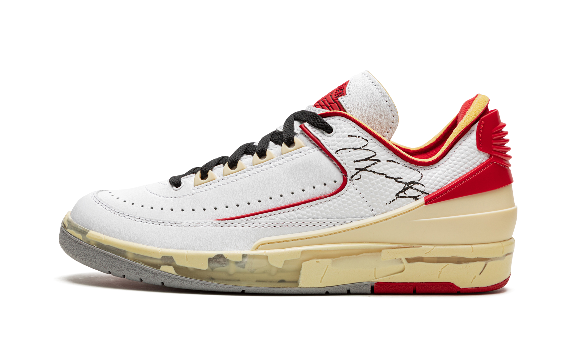 Air Jordan 2 Retro Low SP Off-White White Red - resellguru.app