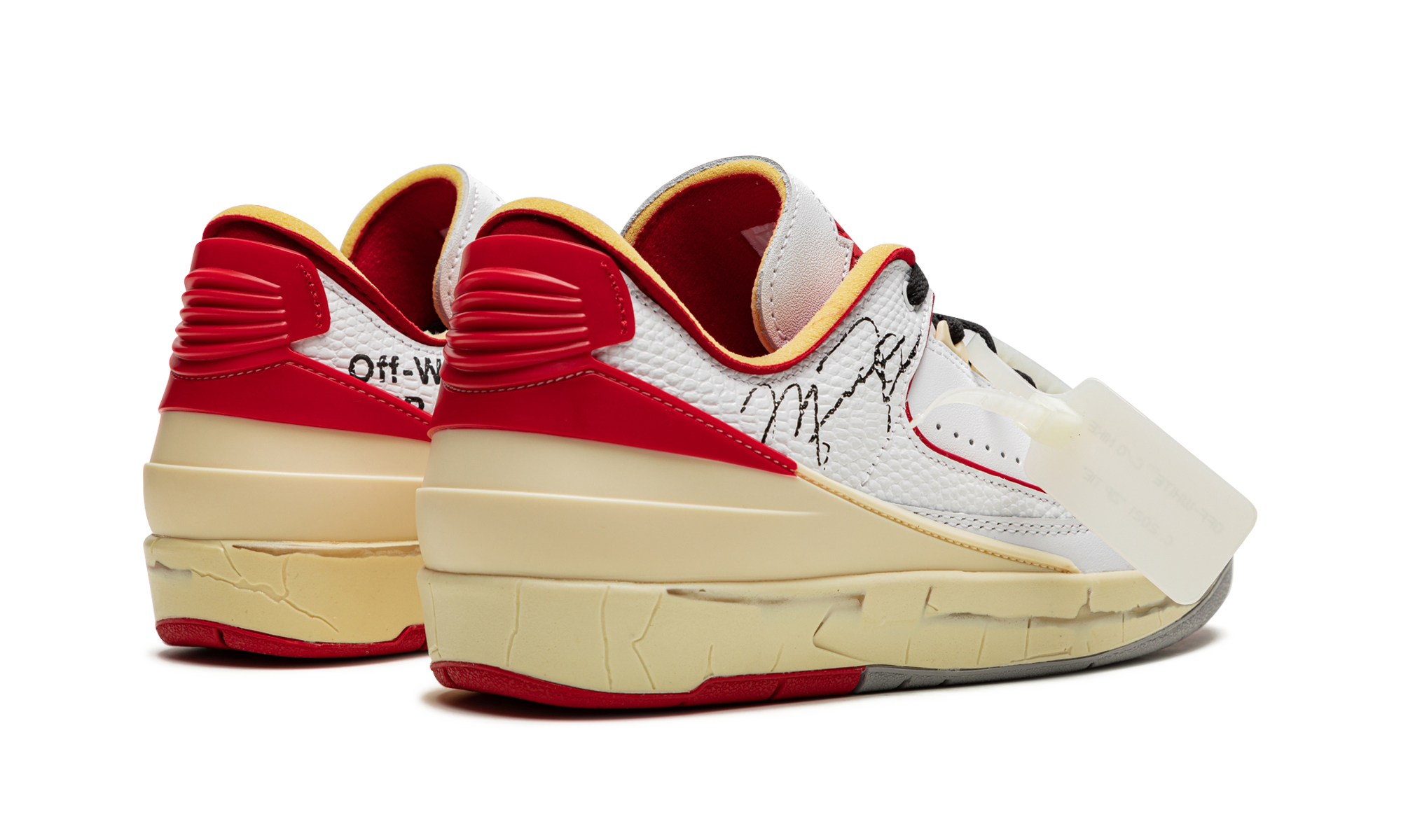 Air Jordan 2 Retro Low SP Off-White White Red - resellguru.app