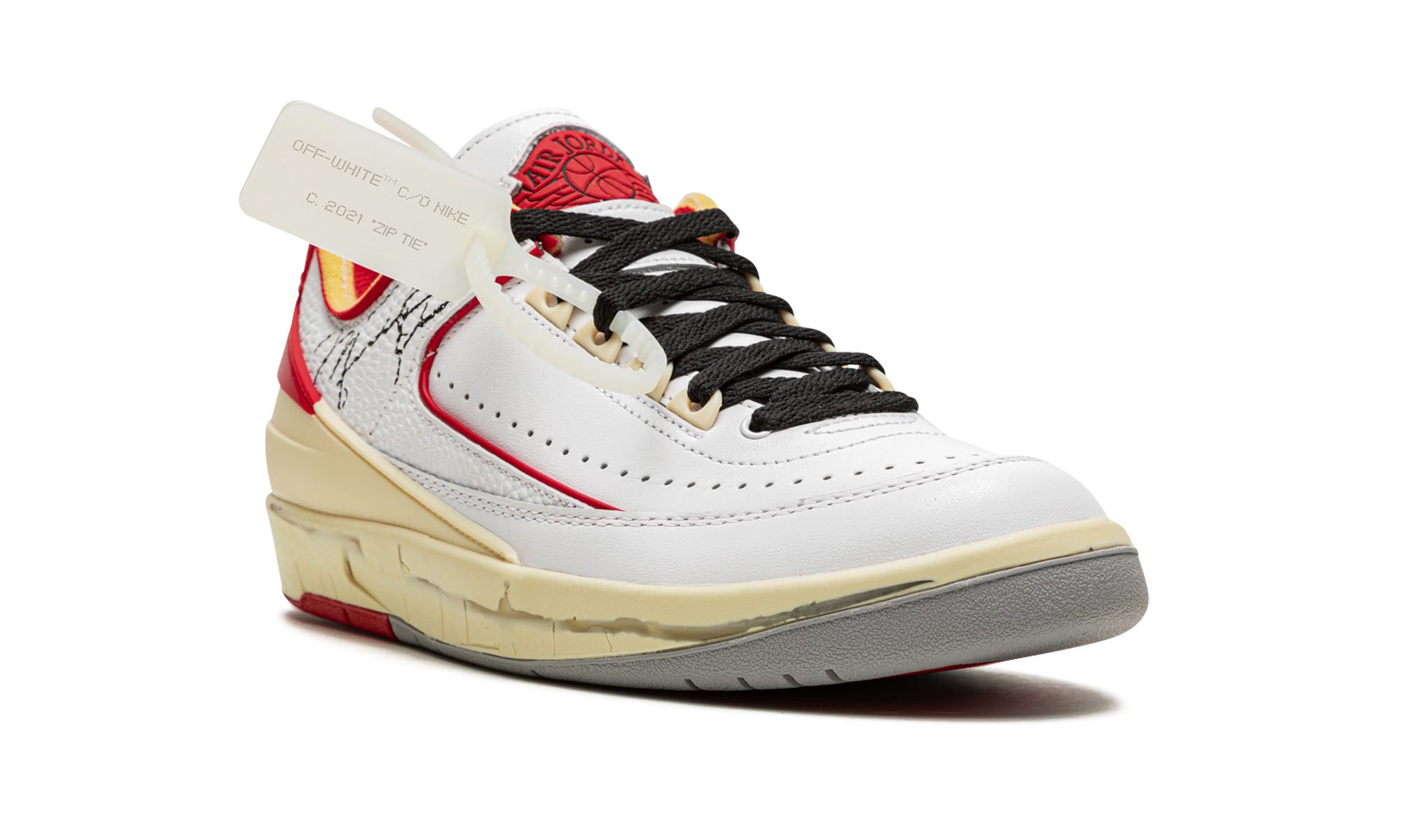 Air Jordan 2 Retro Low SP Off-White White Red - resellguru.app