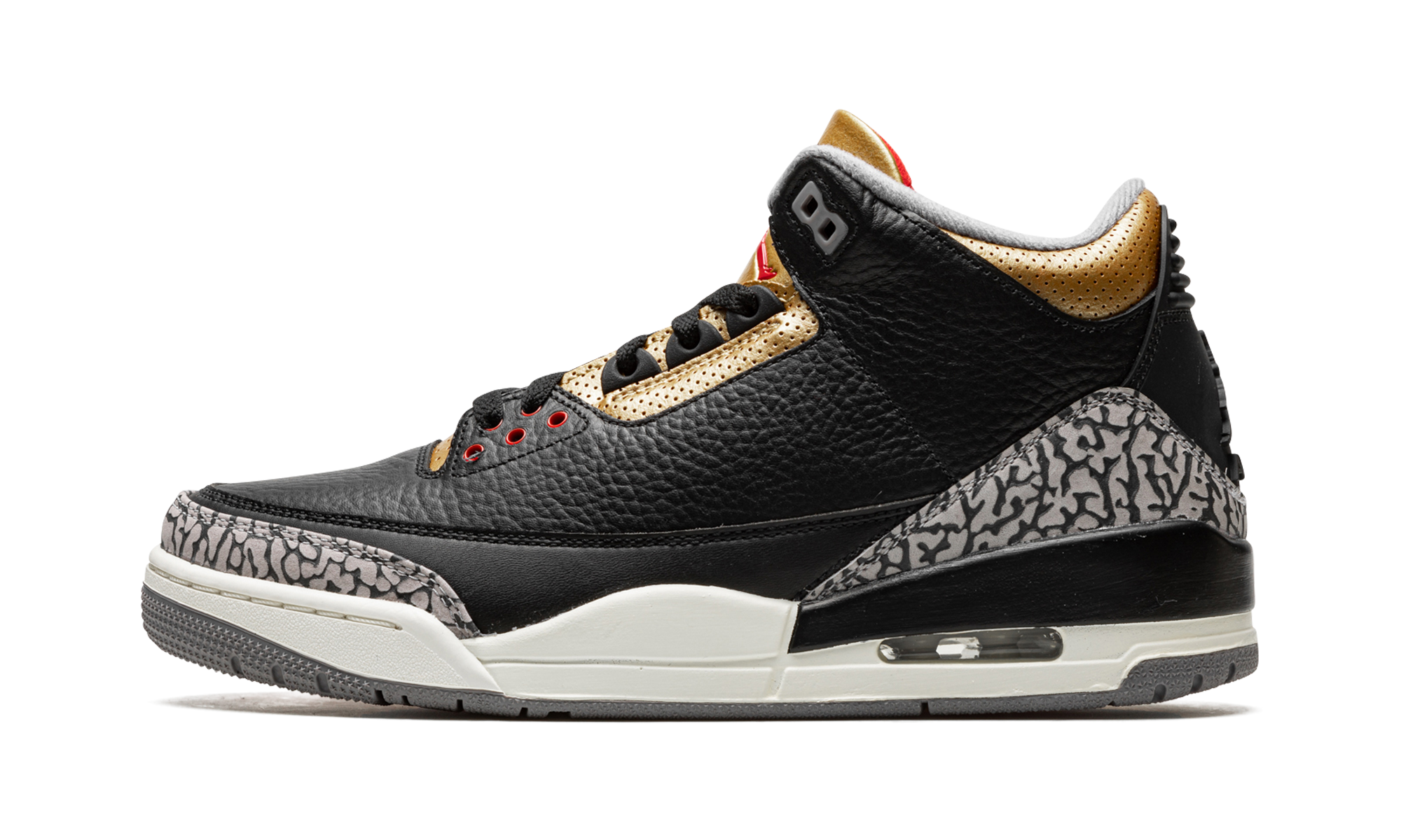 Air Jordan 3 Retro Black Cement Gold - resellguru.app