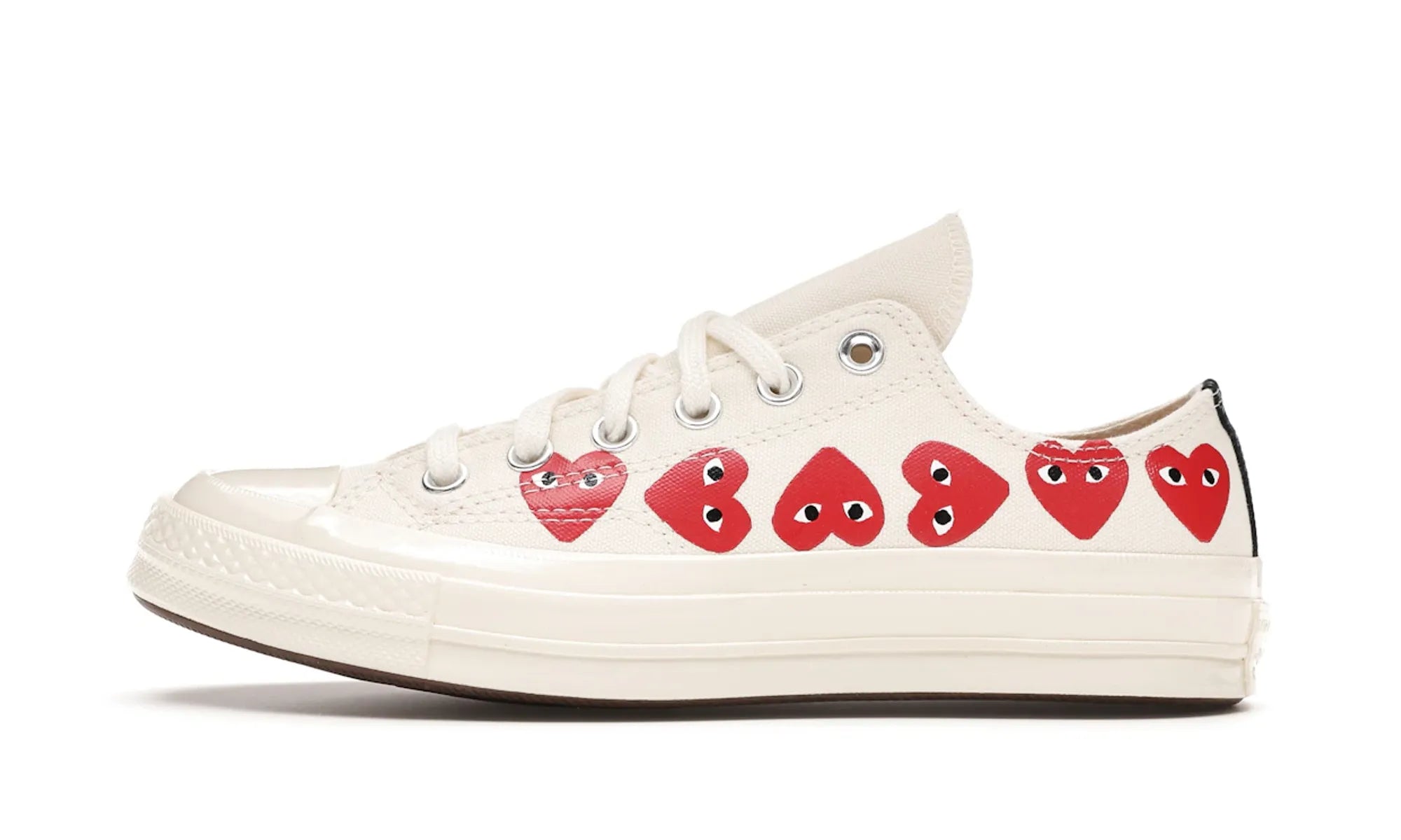 Converse Chuck Taylor All Star 70 Ox Comme des Garcons PLAY Multi-Heart White - resellguru.app