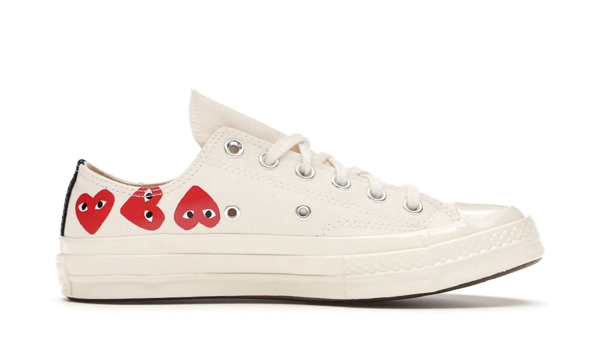 Converse Chuck Taylor All Star 70 Ox Comme des Garcons PLAY Multi-Heart White - resellguru.app