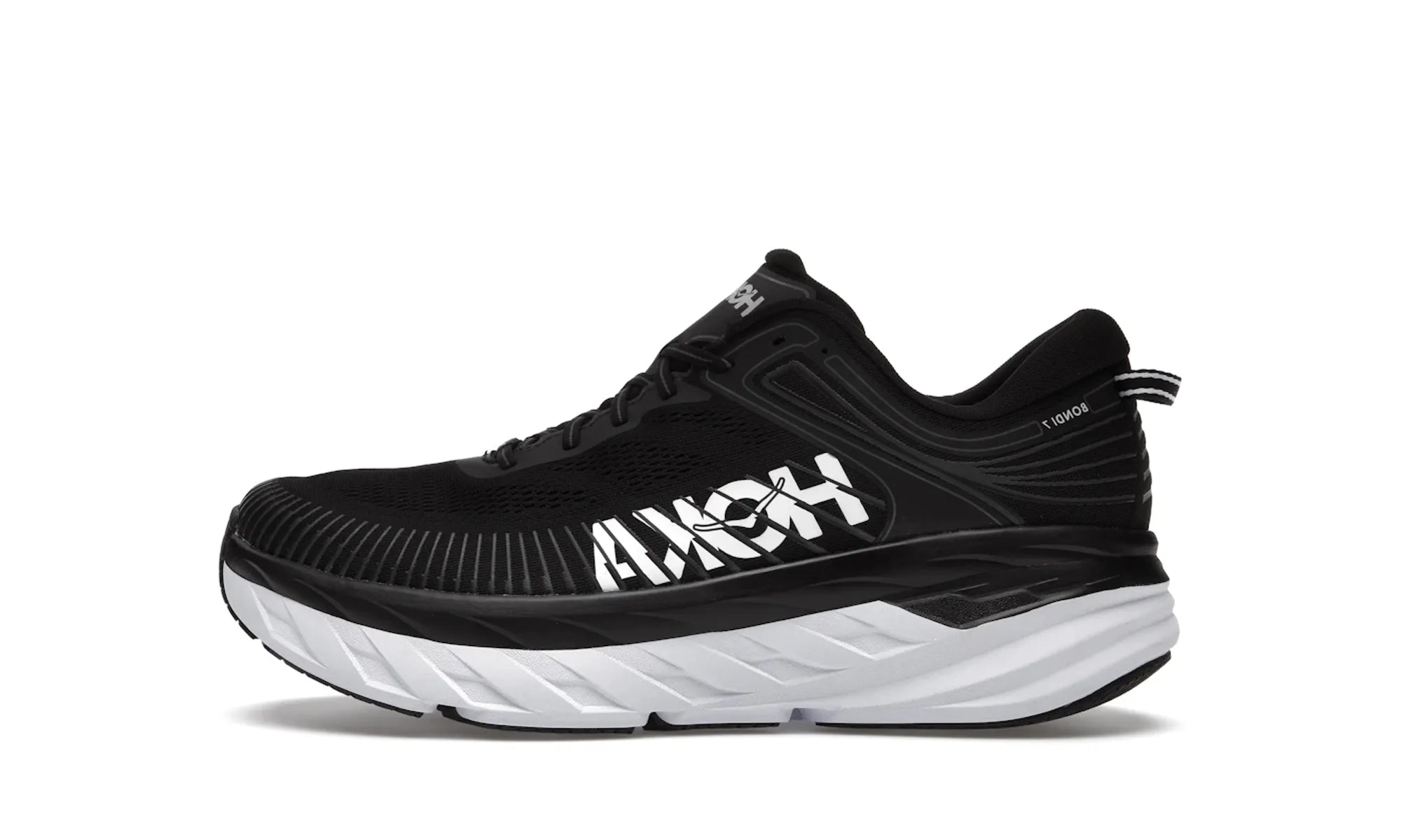 Hoka One One Bondi 7 Black White - resellguru.app