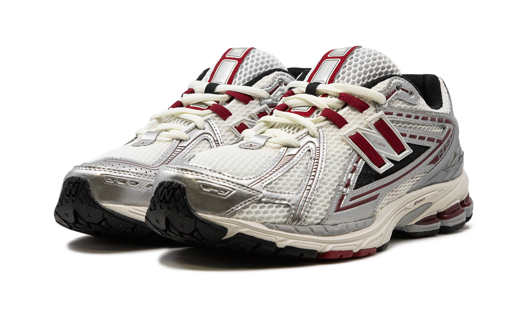 New Balance 1906R Silver Classic Crimson - resellguru.app