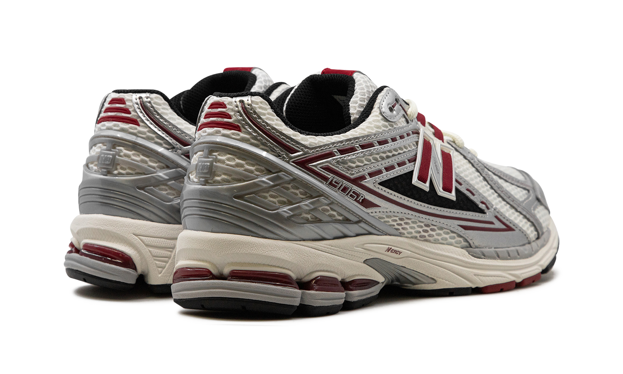 New Balance 1906R Silver Classic Crimson - resellguru.app