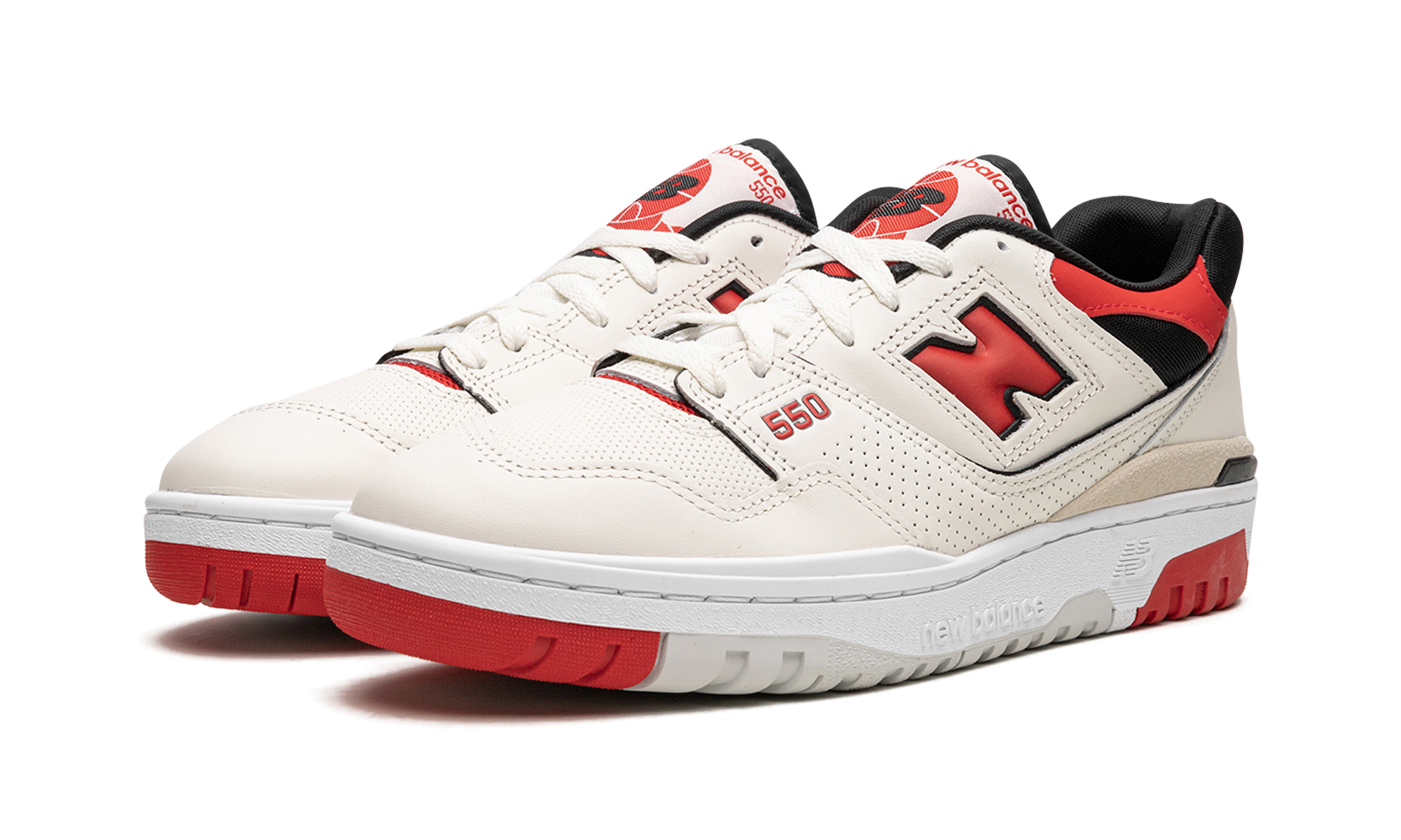 New Balance 550 Sea Salt True Red - resellguru.app