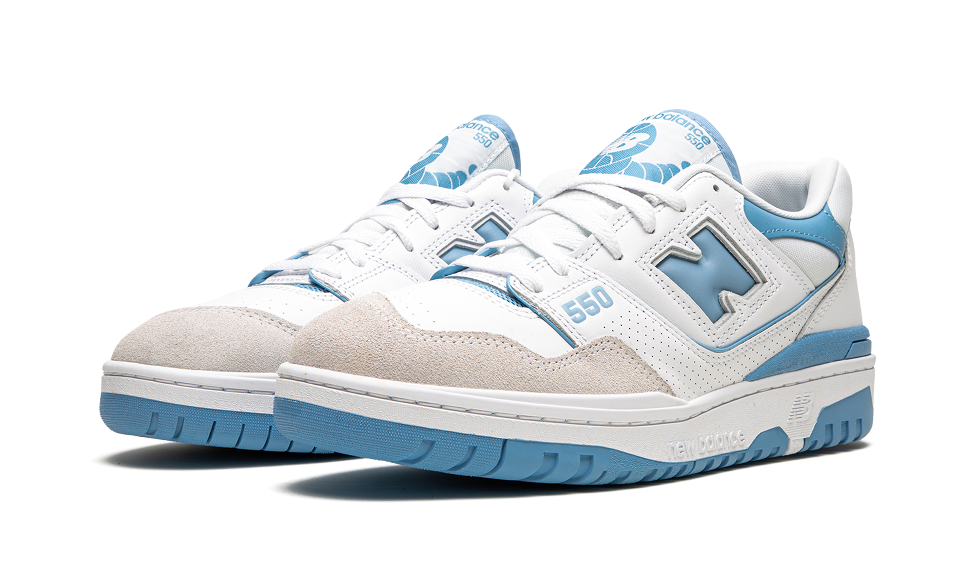 New Balance 550 White Blue Haze Rain Cloud - resellguru.app