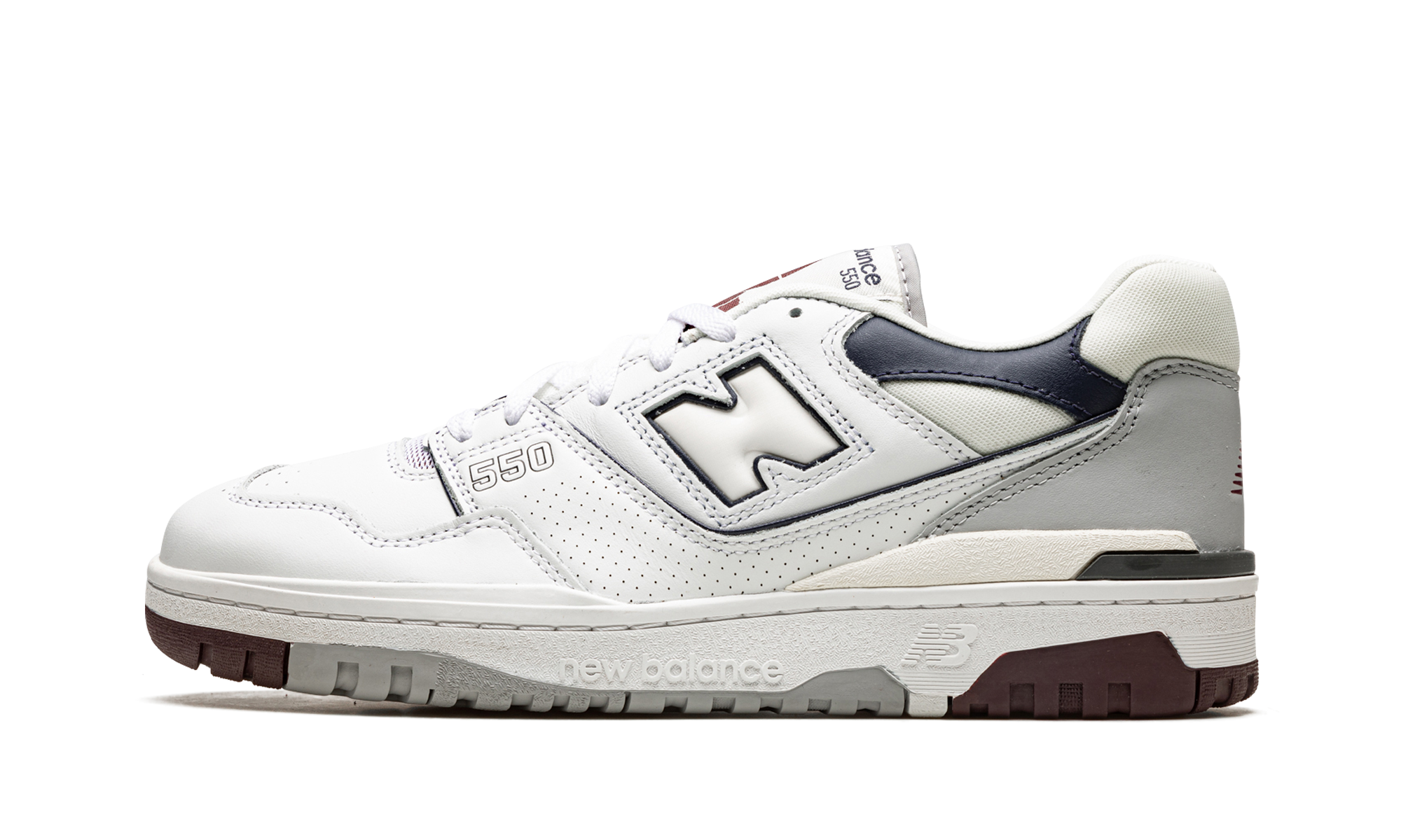 New Balance 550 White Natural Indigo Burgundy - resellguru.app