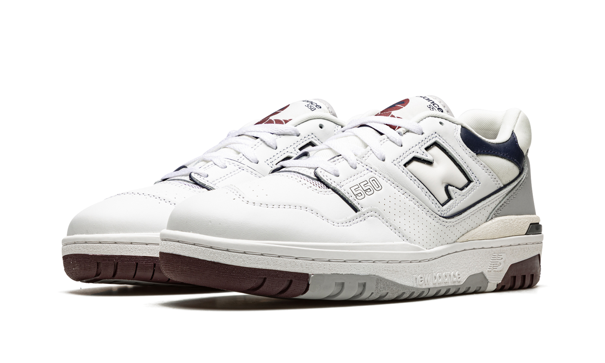 New Balance 550 White Natural Indigo Burgundy - resellguru.app