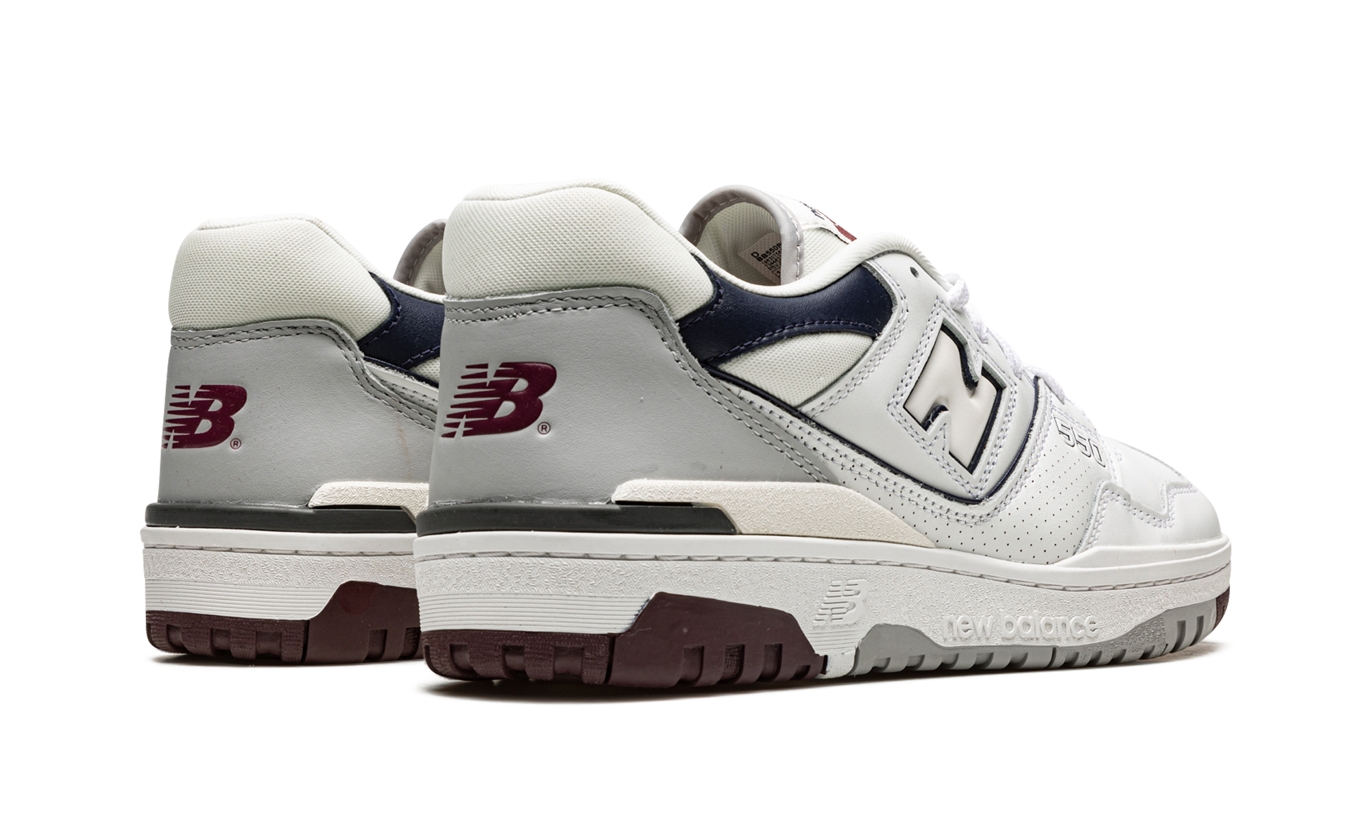 New Balance 550 White Natural Indigo Burgundy - resellguru.app