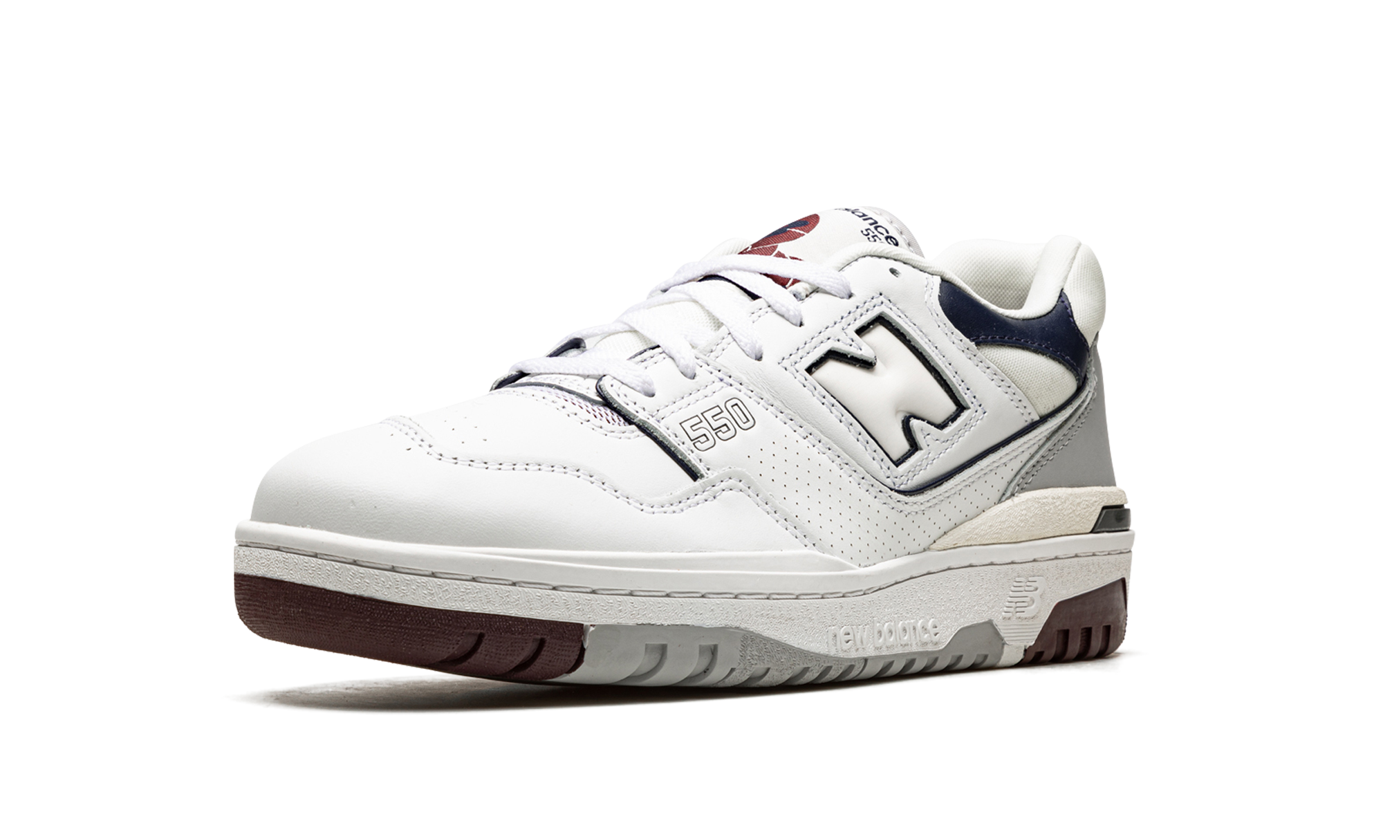 New Balance 550 White Natural Indigo Burgundy - resellguru.app
