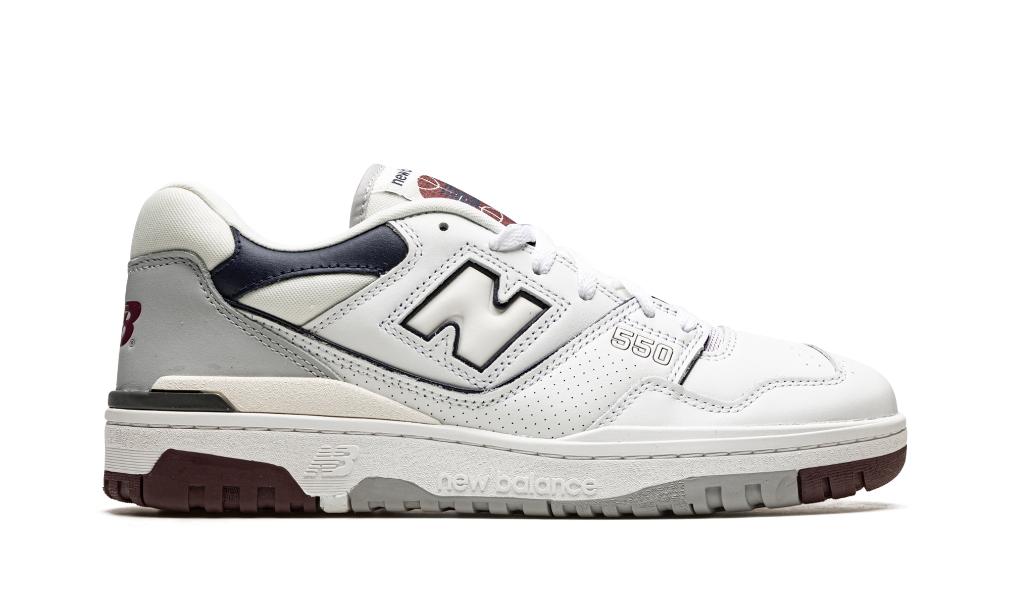 New Balance 550 White Natural Indigo Burgundy - resellguru.app
