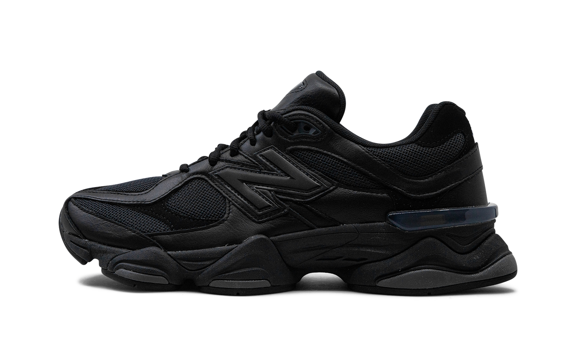 New Balance 9060 Triple Black Leather - resellguru.app