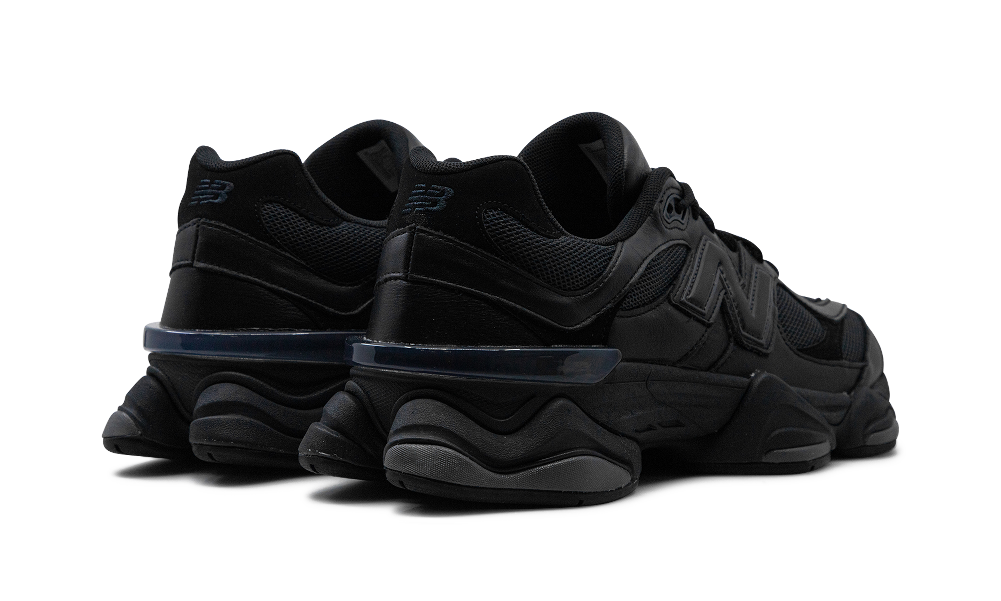 New Balance 9060 Triple Black Leather - resellguru.app