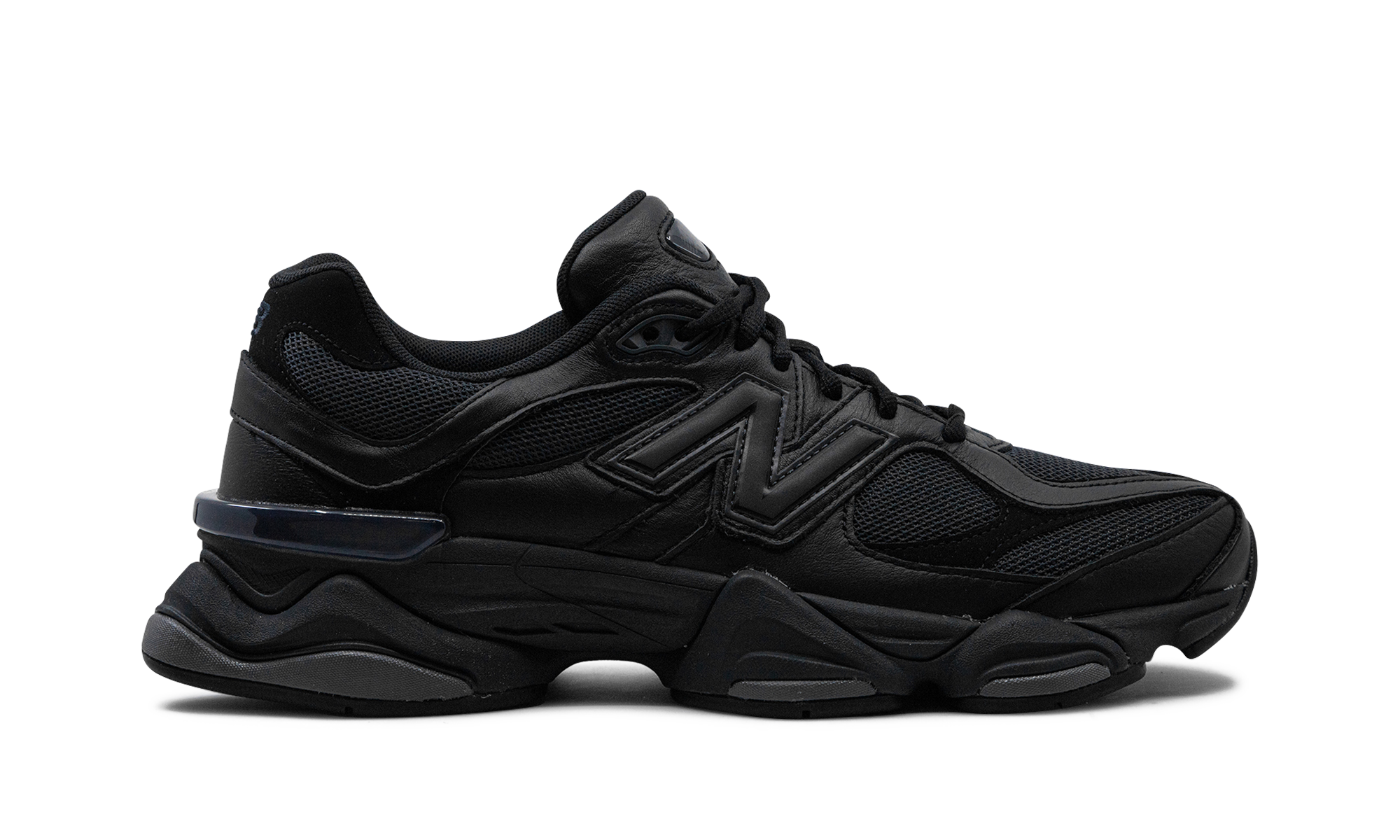 New Balance 9060 Triple Black Leather - resellguru.app