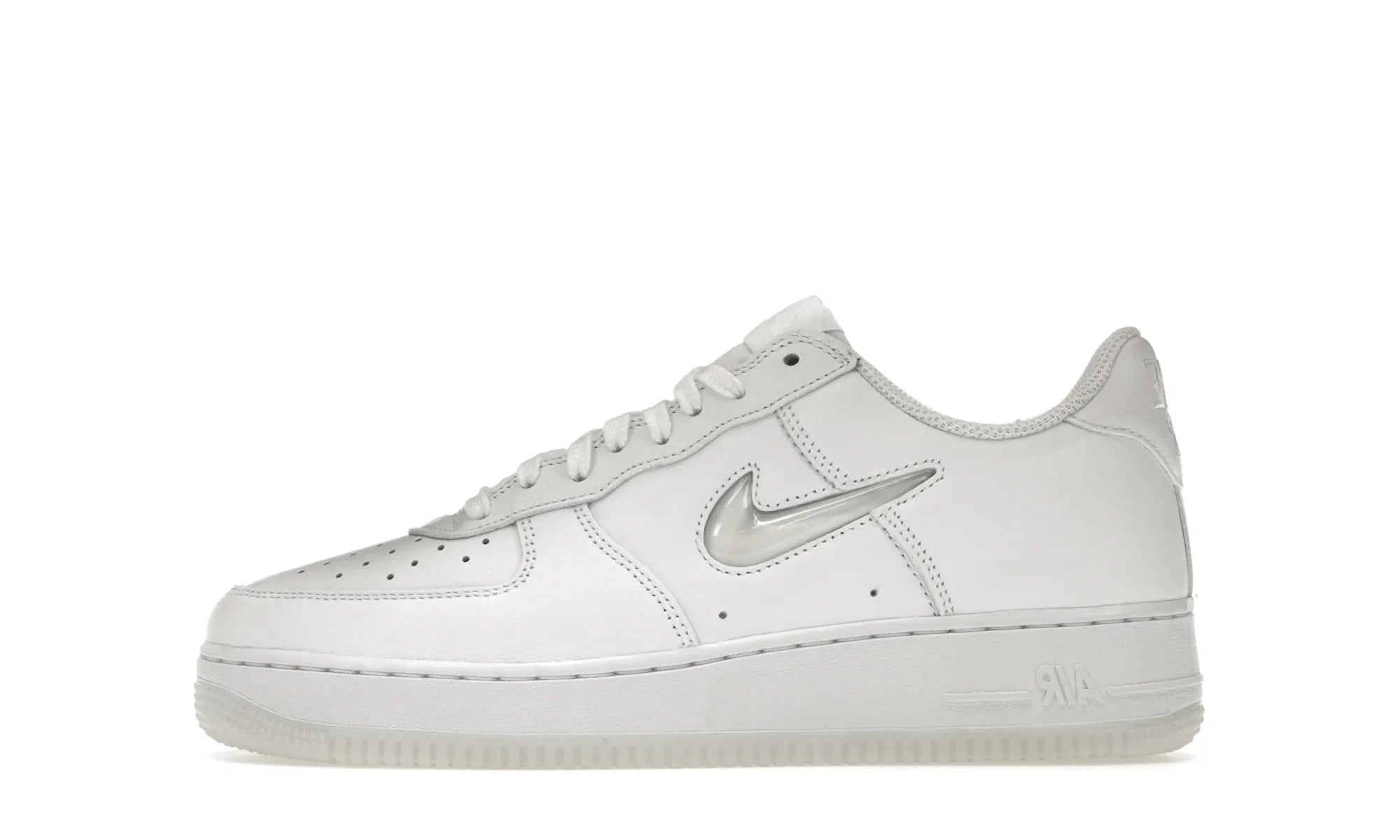 Nike Air Force 1 Low '07 Retro Color of the Month Jewel Swoosh Triple White - resellguru.app