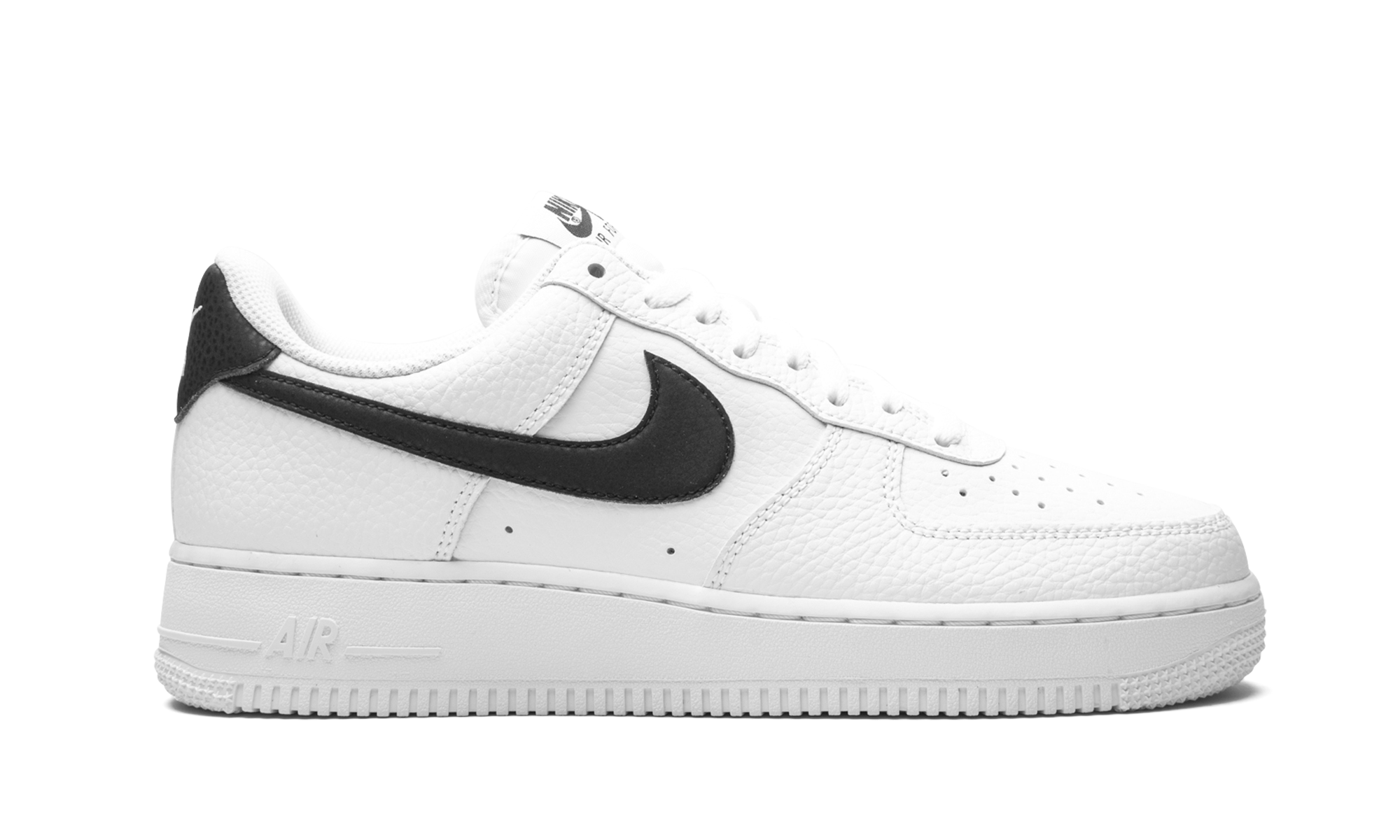 Nike Air Force 1 Low '07 White Black Pebbled Leather - resellguru.app